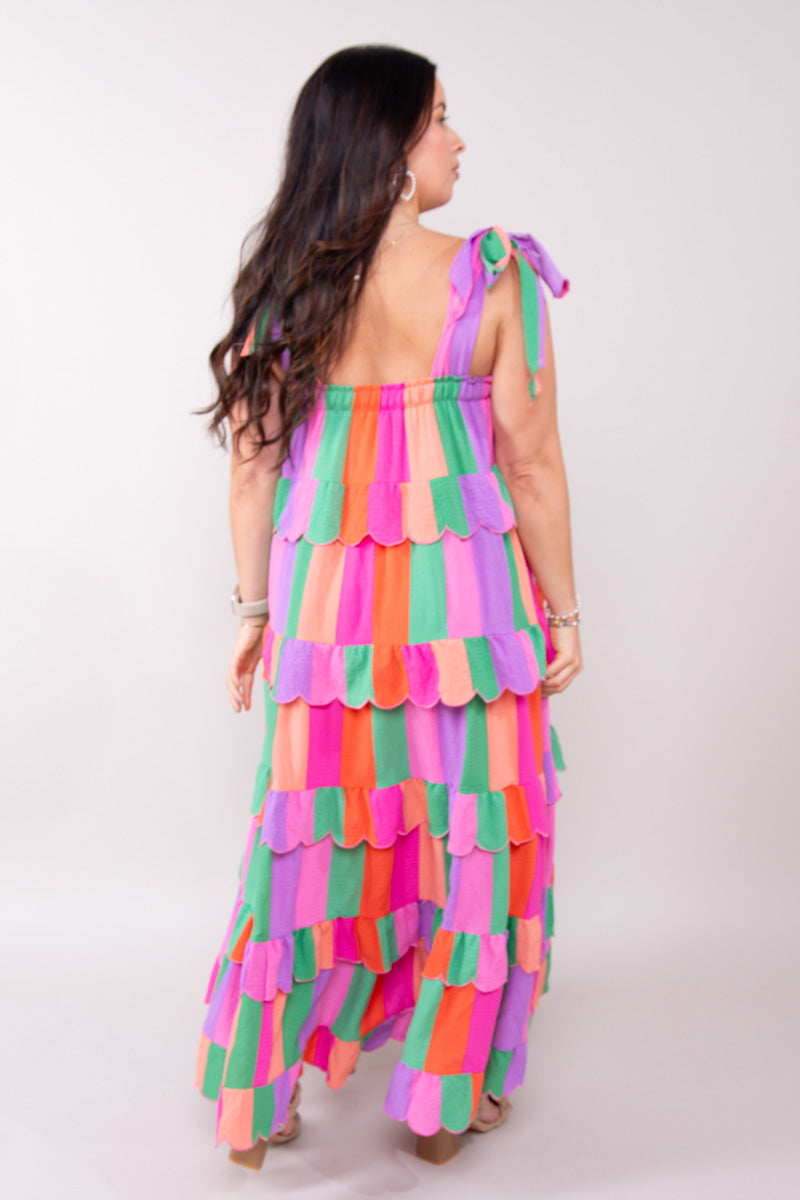 LANDON TIE-SHOULDER MAXI DRESS - VACAY、mySite、hinf8tx79