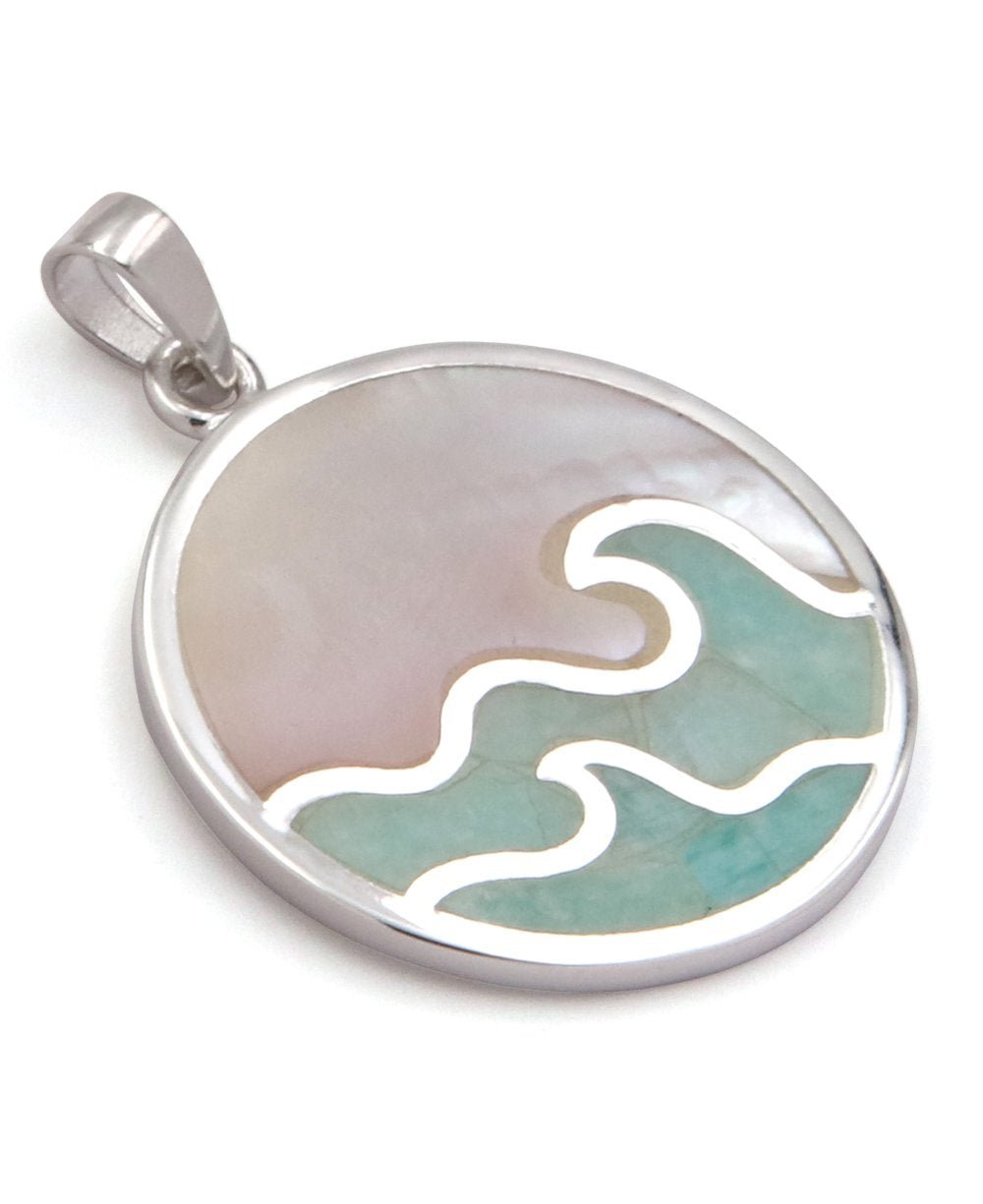 Go With the Flow Sterling Amazonite Pendant、mySite、topwebapps