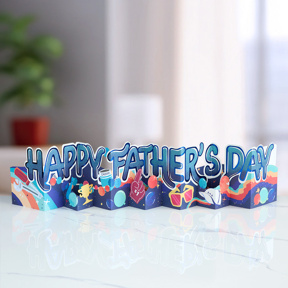 Happy Father's Day Loooooong Card™ (Expands to 2 feet)、mySite、solidvoid