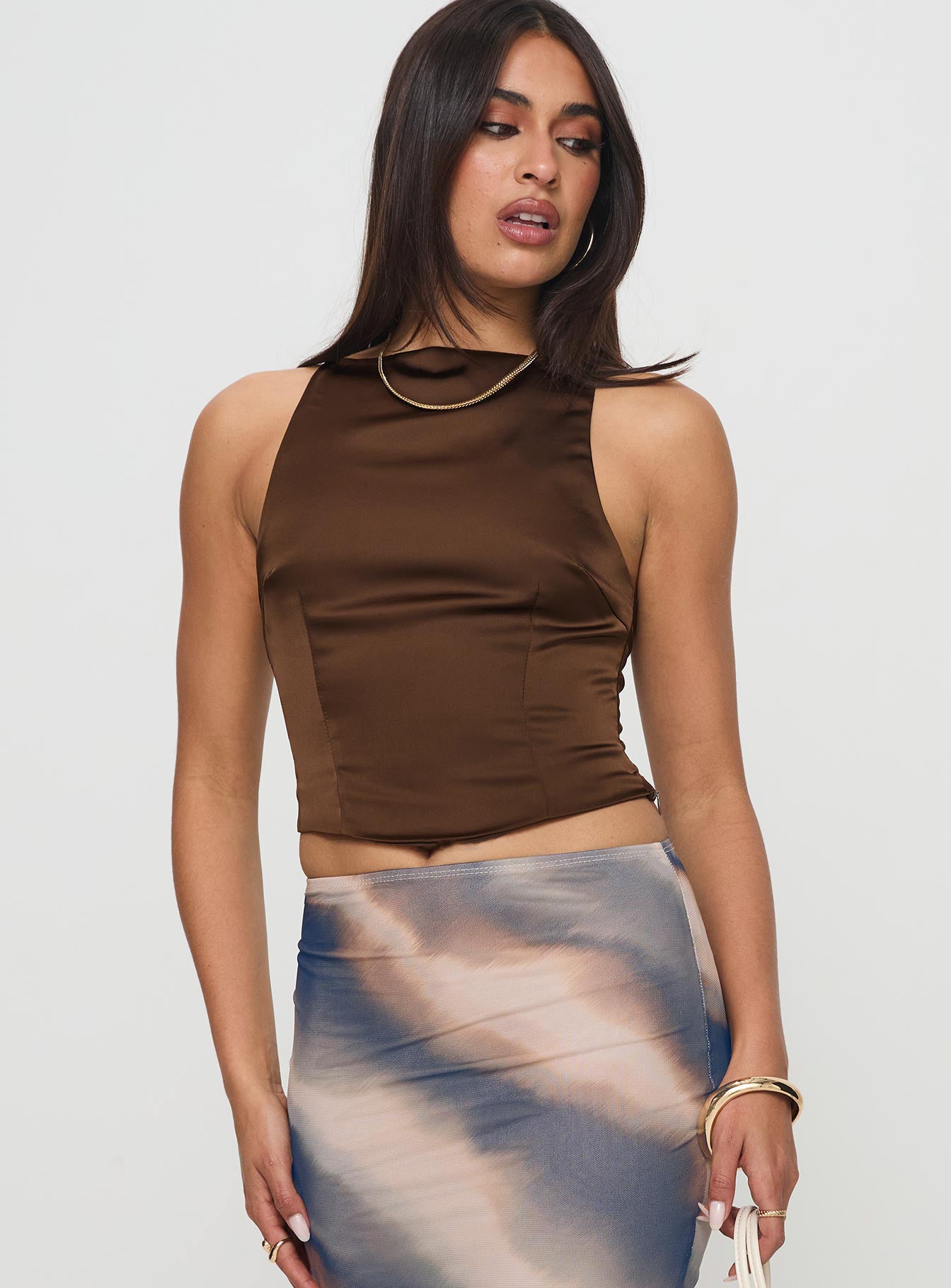 Ashali Top Dark Brown、mySite、solidvoid