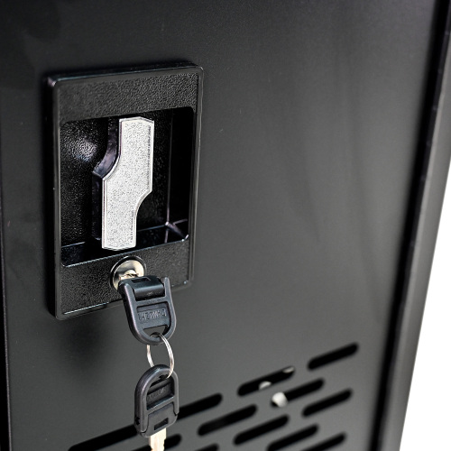 16-Compartment Removable Locking Charging Cabinet for Laptop, Chromebook-Black、、casual