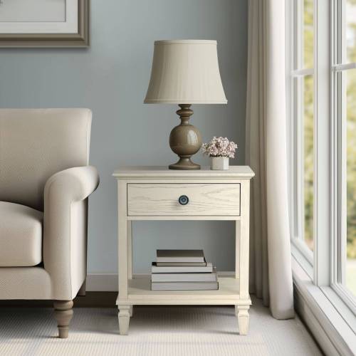 Victoria Bedside Table Reclaimed Grey、、eastwooduniform