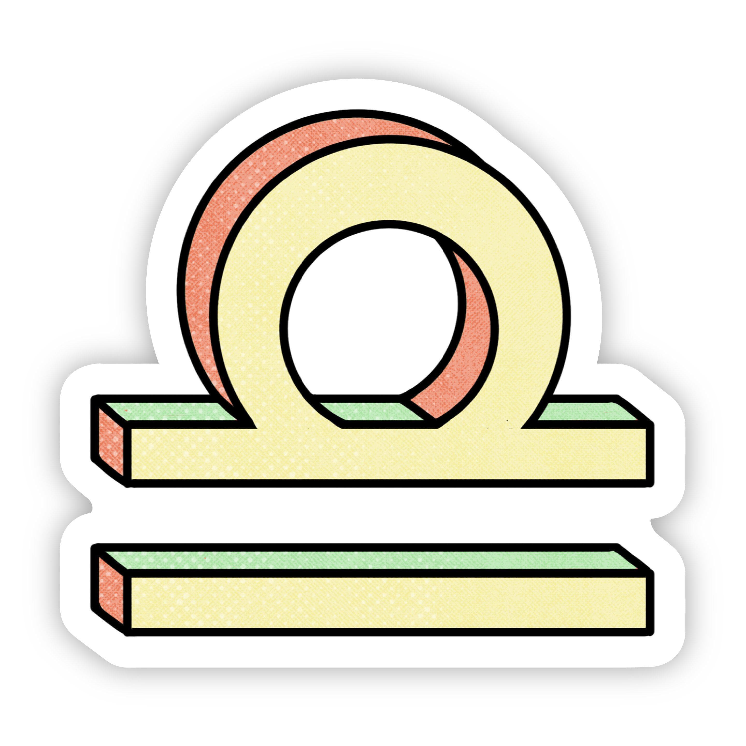  Libra Symbol Zodiac Sticker、mySite、elrpsem3k