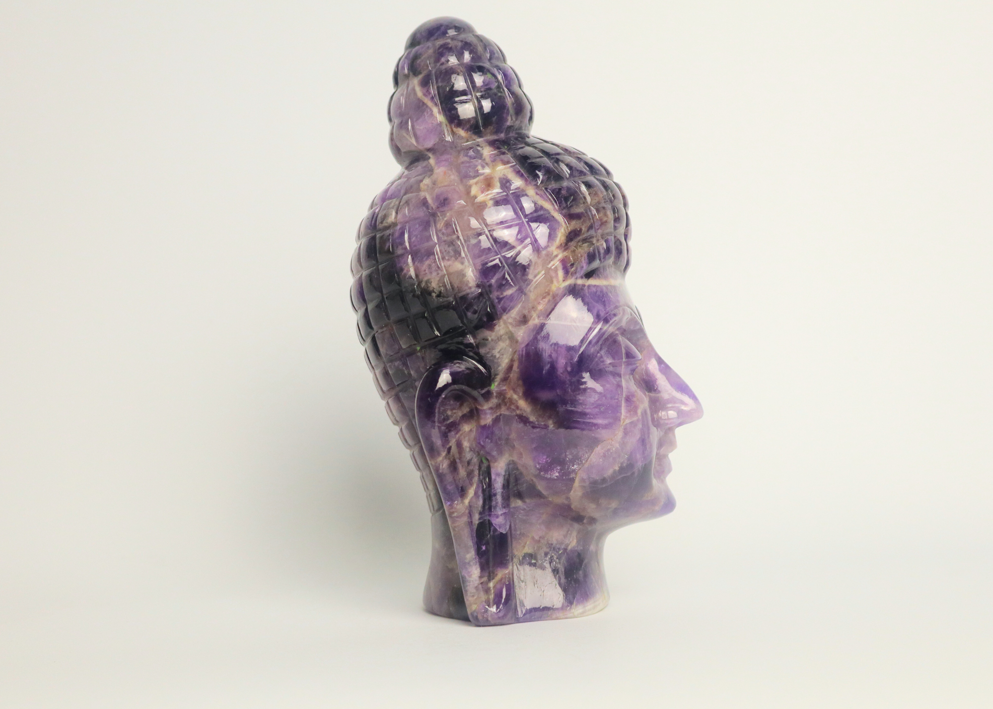 Buddha Head - Amethyst (18cm)、mySite、topwebapps