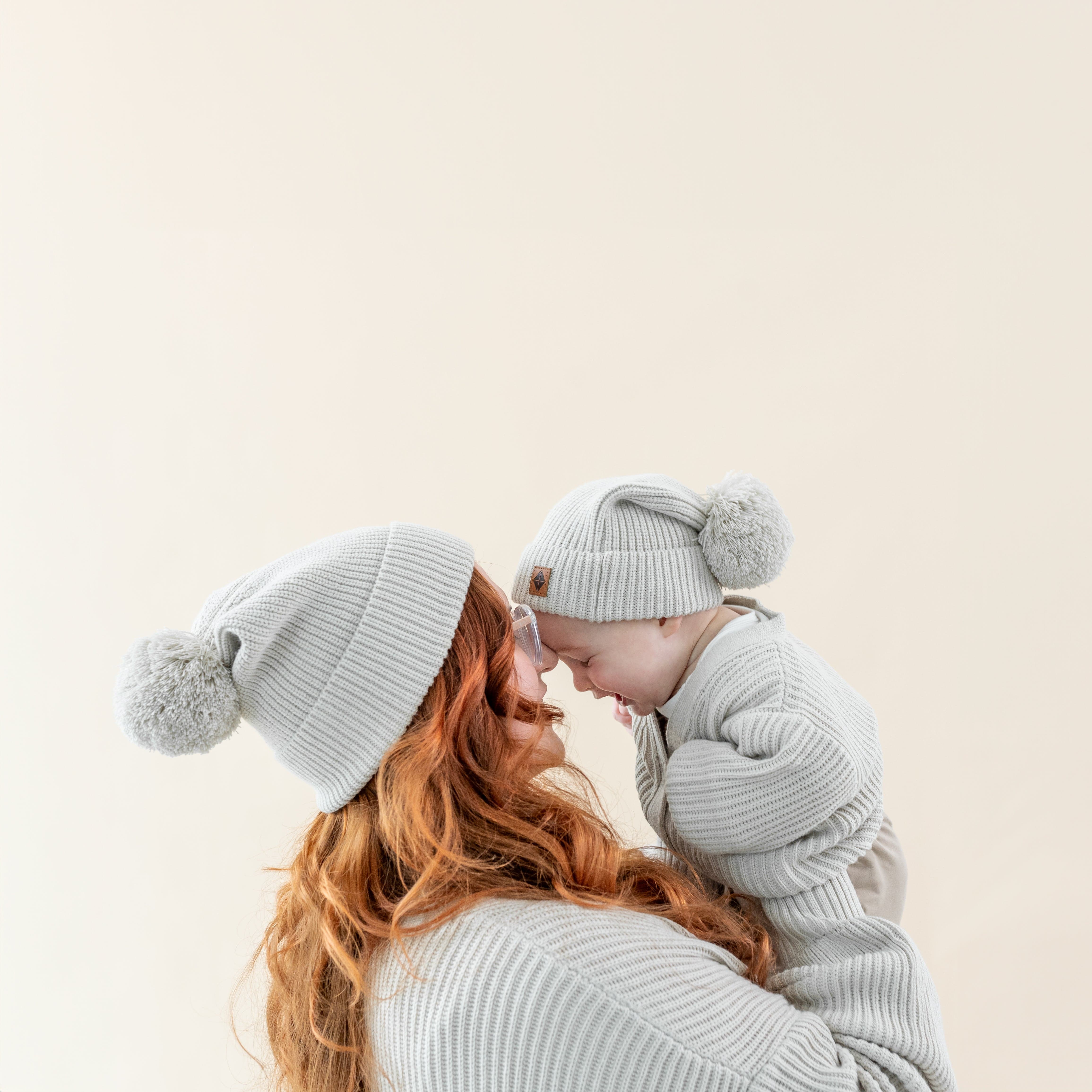  Chunky Knit Pom Beanie in Oat、mySite、layawaytickets