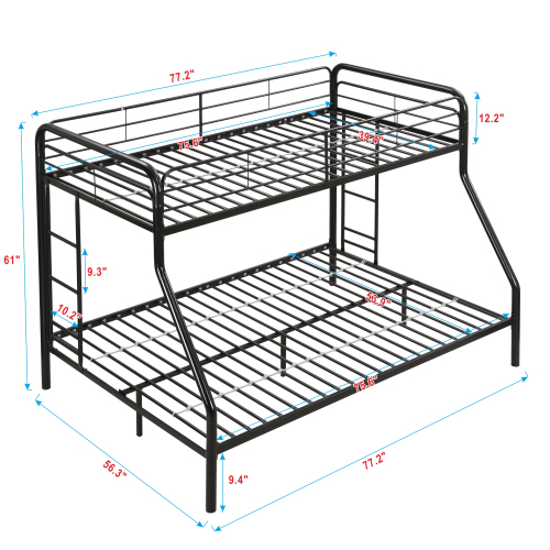 METAL BUNK BED TF BLACK、、casual