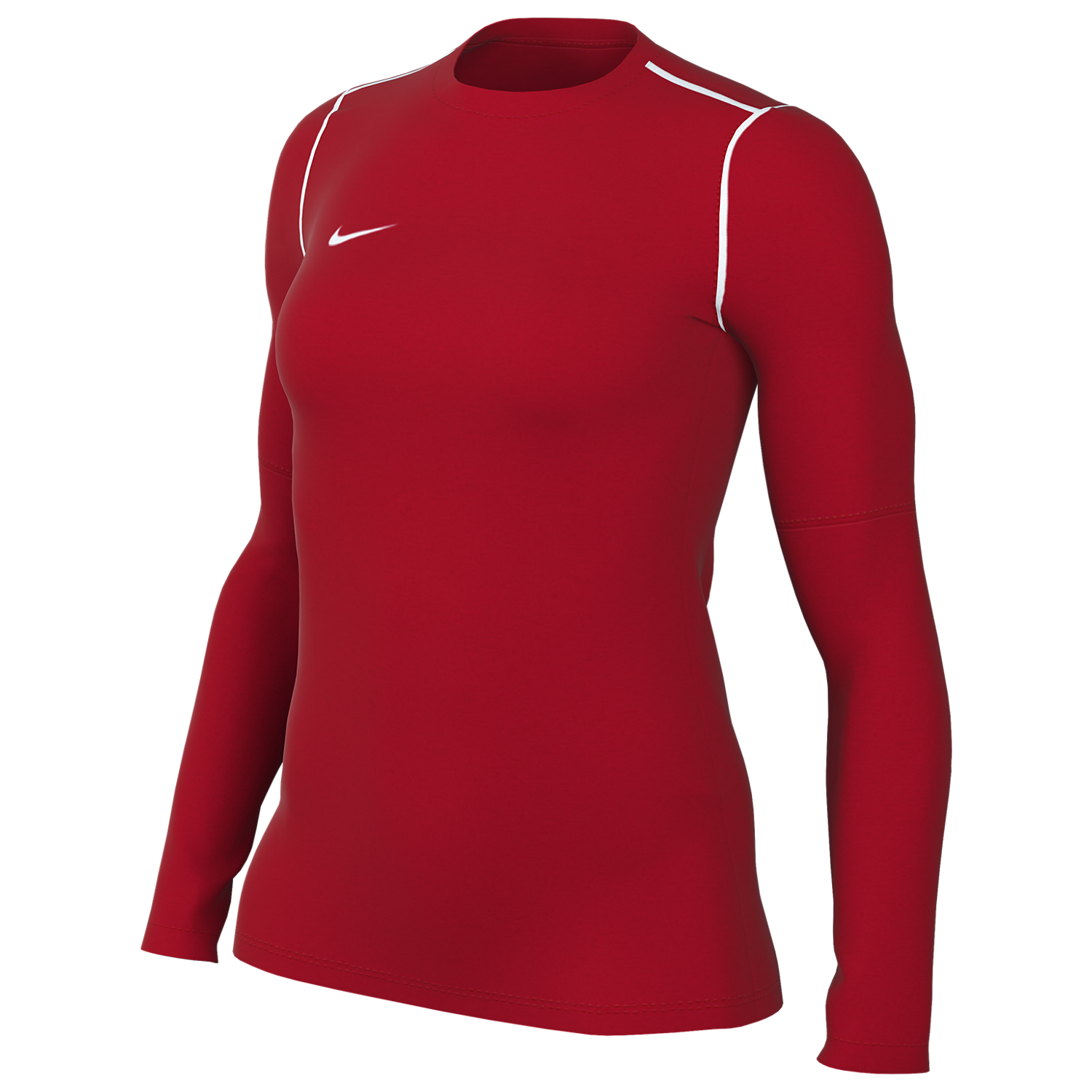 Nike Women's Dri-FIT Park 20 Crew Top - Red、mySite、noshort