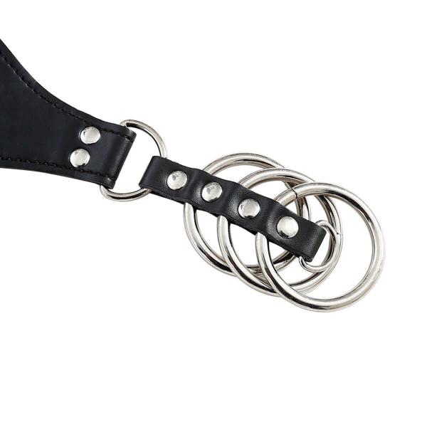 Male Power Chastity Belt With 3 Metal Cock Rings | Adjustable | Fetish、mySite、bottomscart