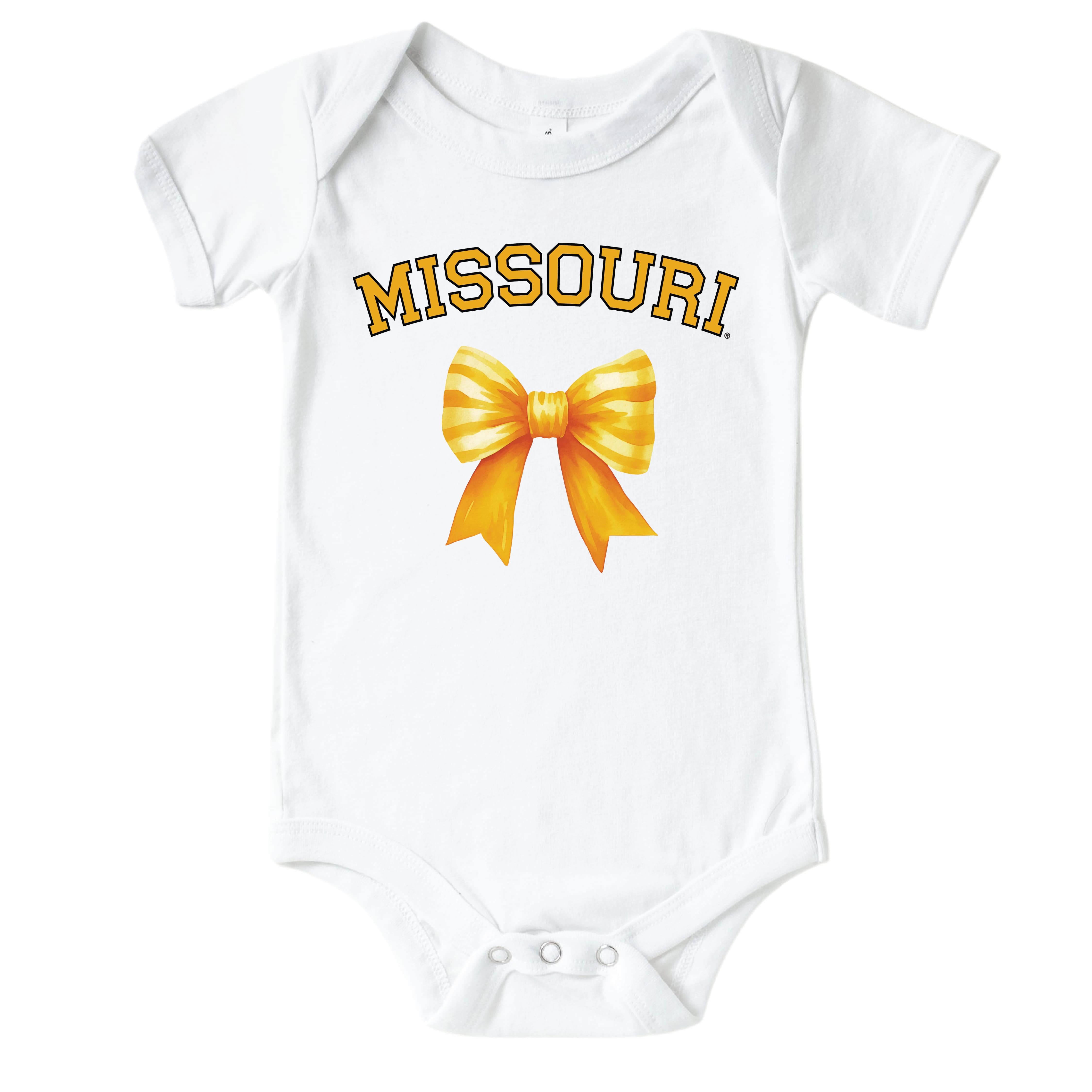  University of Missouri | Footballs & Bows Graphic Bodysuit、mySite、layawaytickets