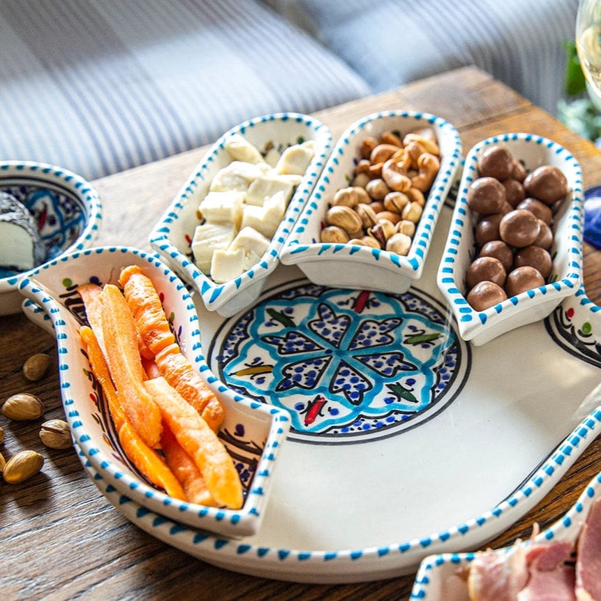 Bohemian Turquoise Hamsa Dipping and Serving Set、mySite、topwebapps