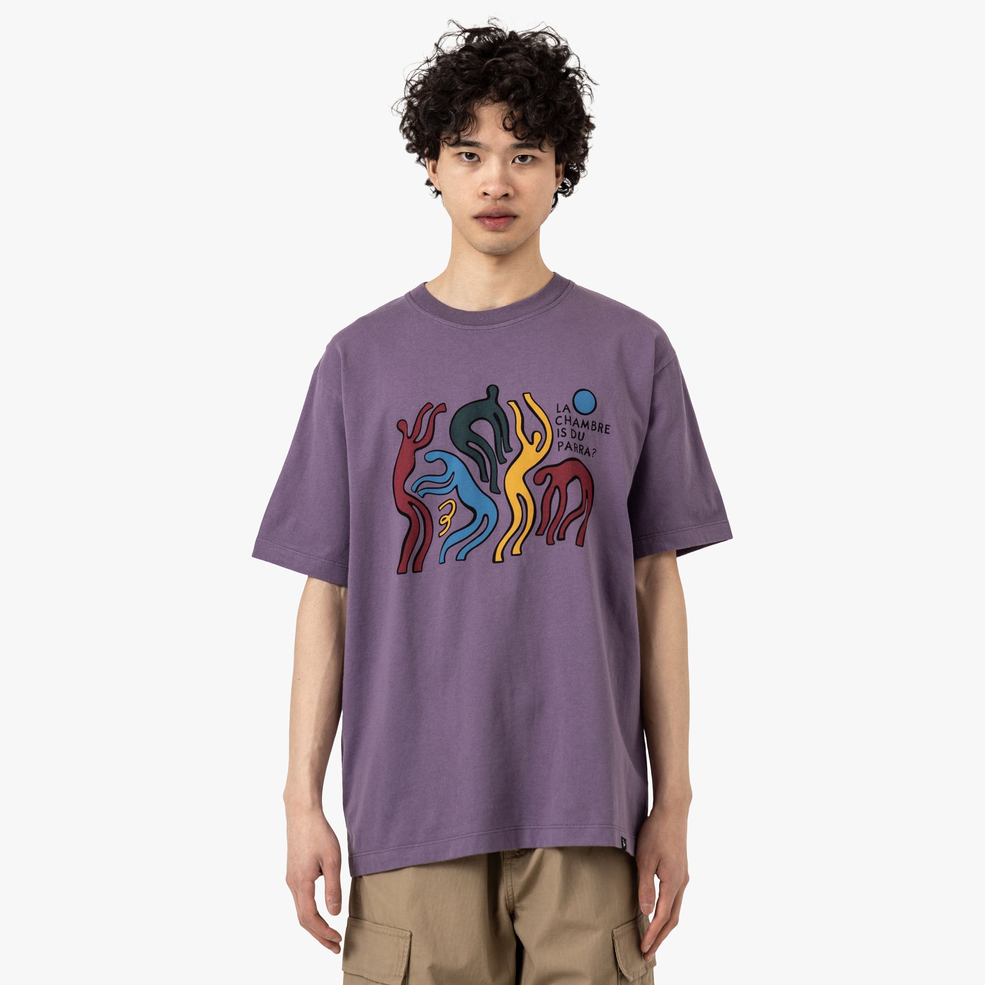  by Parra La Chambre Nuit T-Shirt Purple、mySite、merchandisen