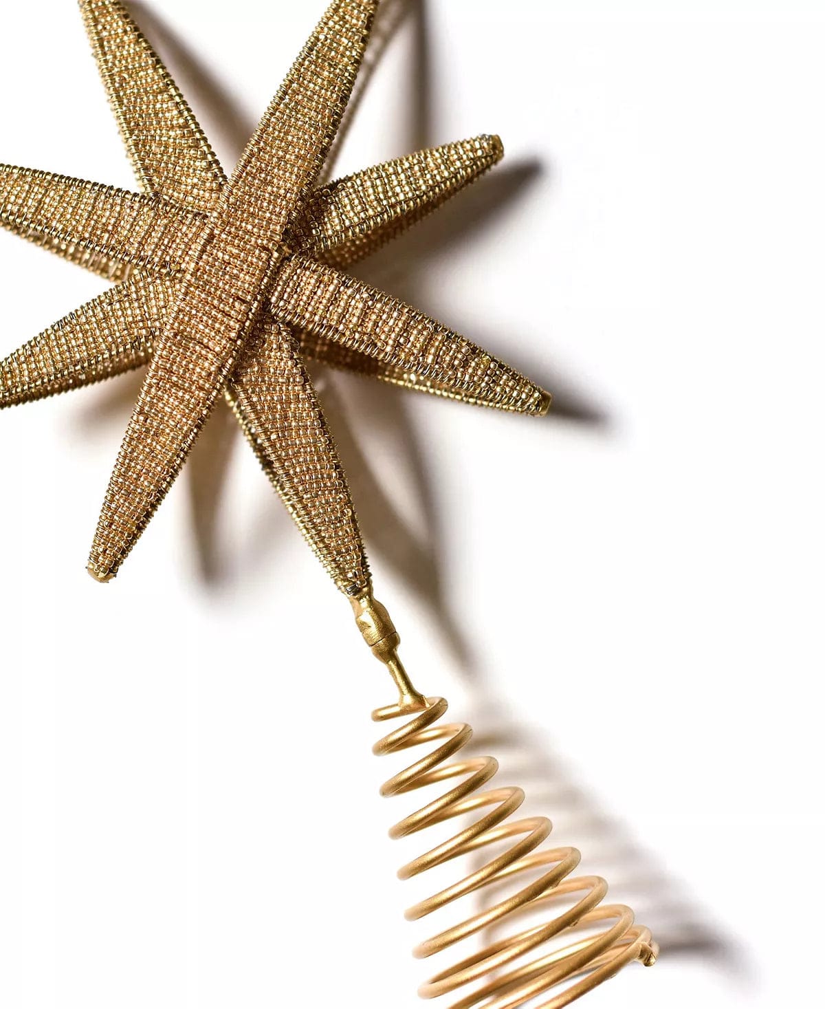 Laura Johnson Beaded Star Tree Topper Metal Beads Christmas tree Decor、mySite、g9winljtr