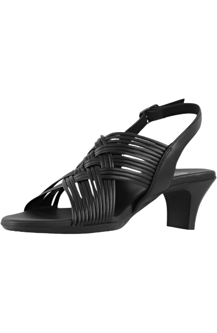  Munro Women's Marianna Slingback Sandal - Black Leather、mySite、preschool7hills