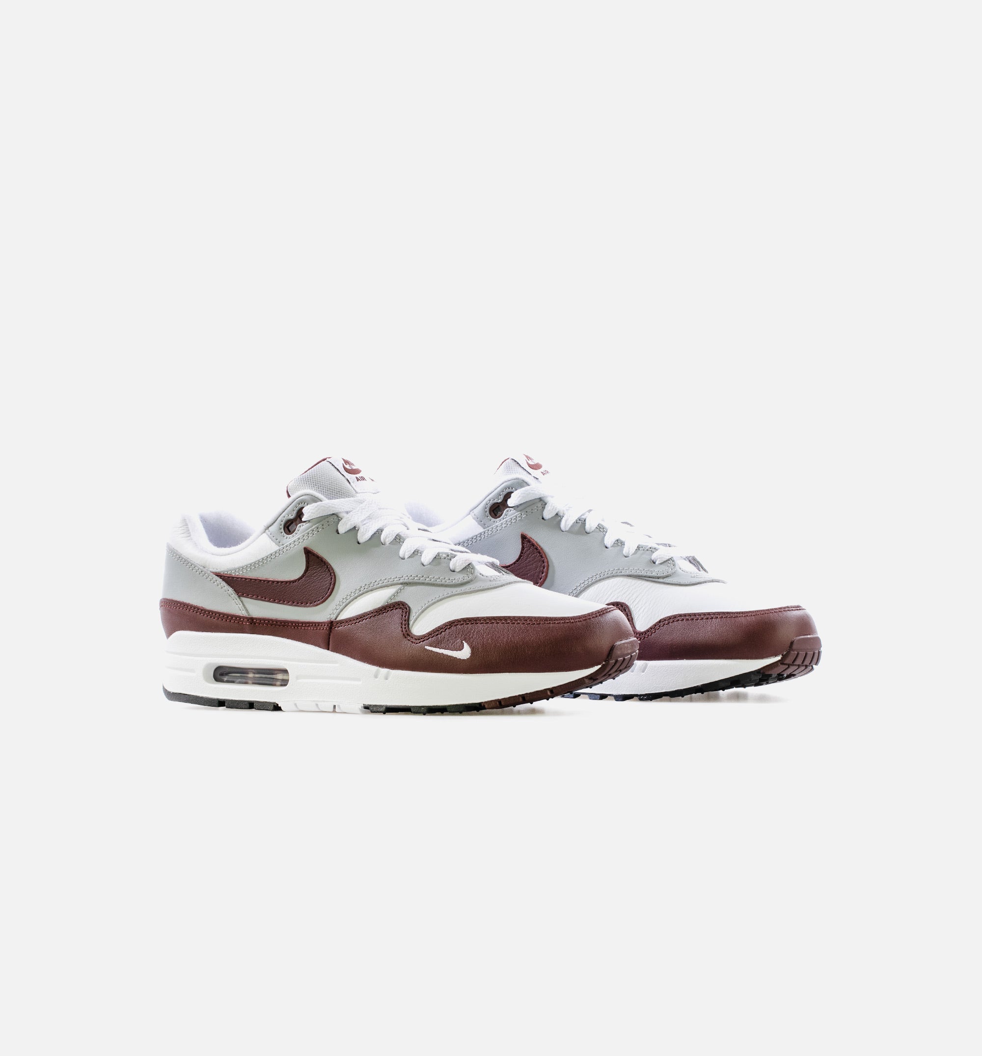 Air Max 1 Wolf Grey Mens Lifestyle Shoe - White/Brown、mySite、dreamappss