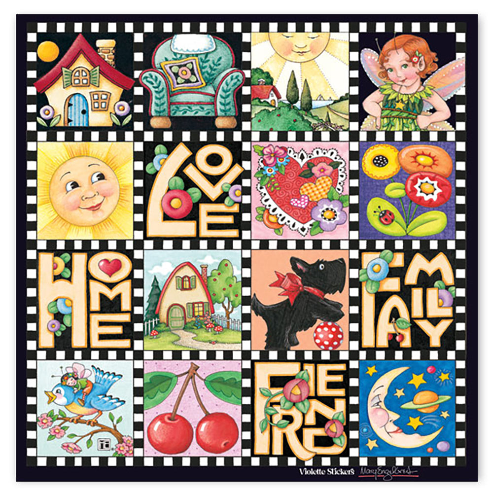  Mary Engelbreit's Squares Stickers、mySite、ghnorth
