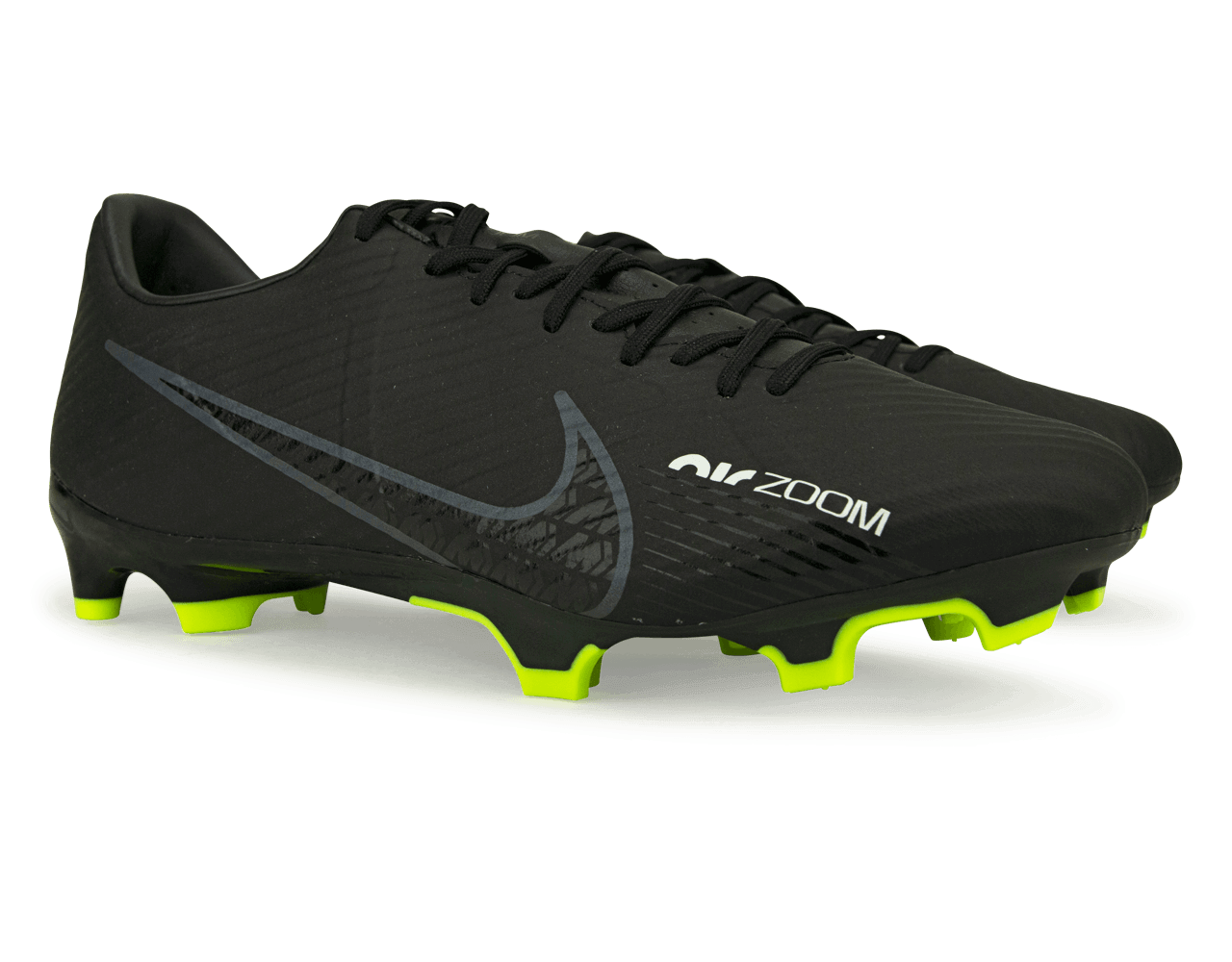 Nike Men's Zoom Mercurial Vapor 15 Academy FG/MG Black/Volt、mySite、noshort
