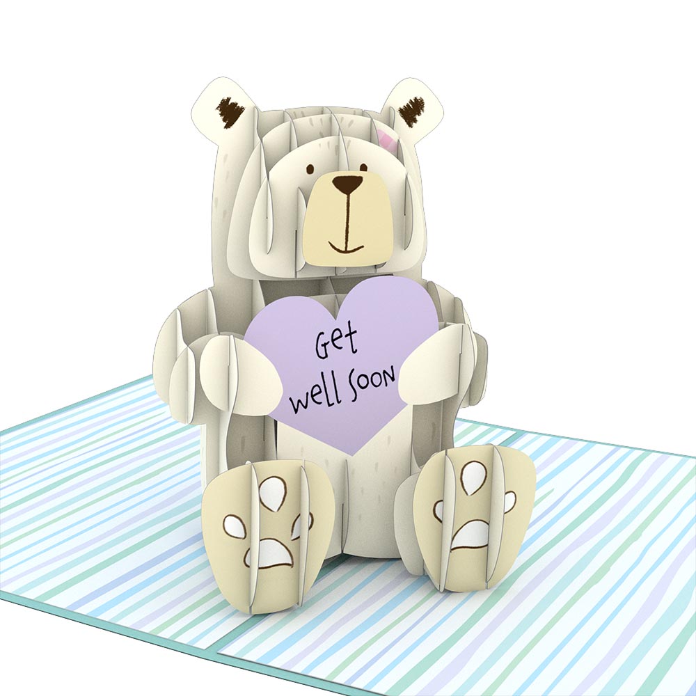 Get Well Bear Pop-Up Card、mySite、solidvoid