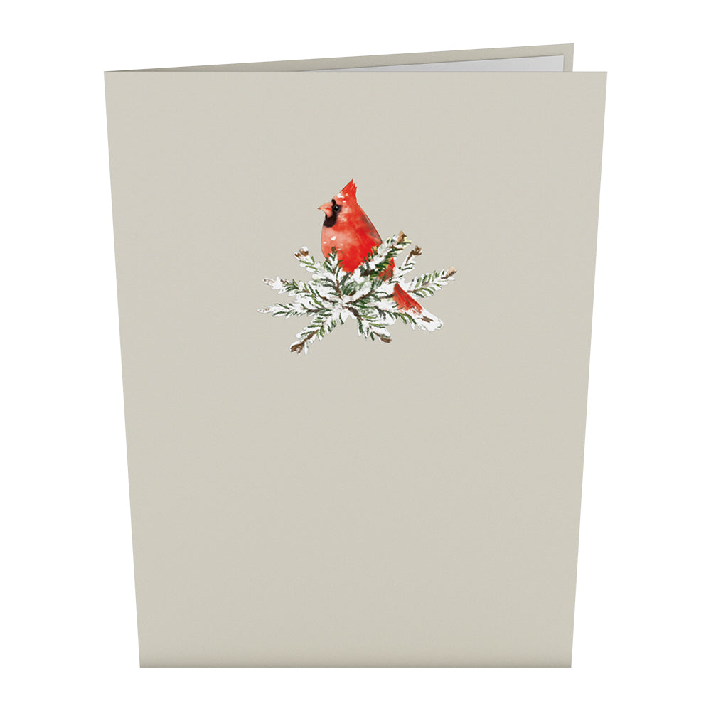 Winter Cardinal Pop-Up Card、mySite、solidvoid
