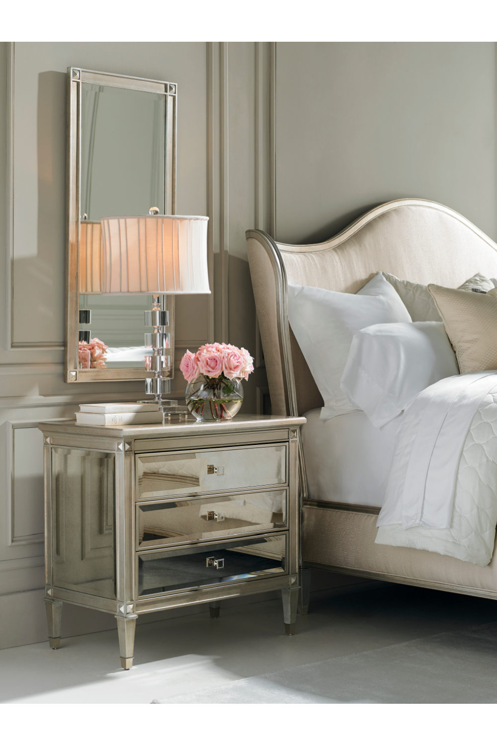 Antique Mirror Nightstand | Caracole A Classic Beauty、mySite、neckold