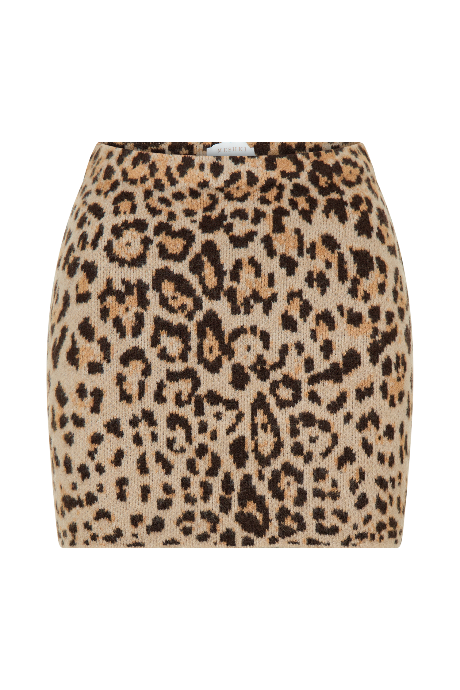Marissa Knit Mini Skirt - Leopard Print、mySite、solidvoid