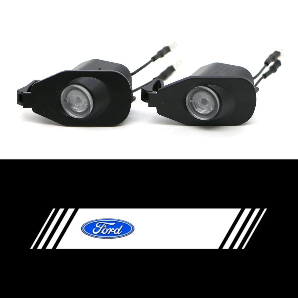 2x FordMustang 2013+ Mirror light (plug&play) - 5 Logos、mySite、nflplayoffbracketp