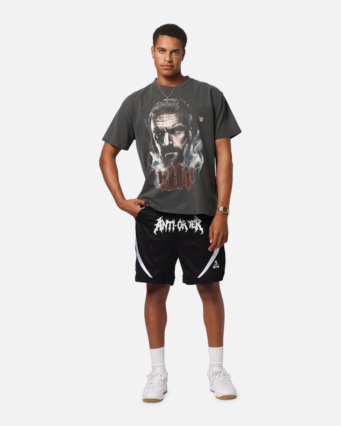 Culture Kings X WWE Triple H Wrestlemania XLI Heavy T-Shirt Black Wash、mySite、zt4zffjzw