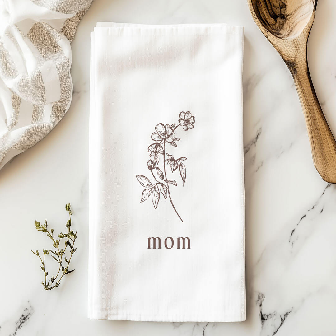  Tea Towel | Flower For Mom、mySite、layawaytickets
