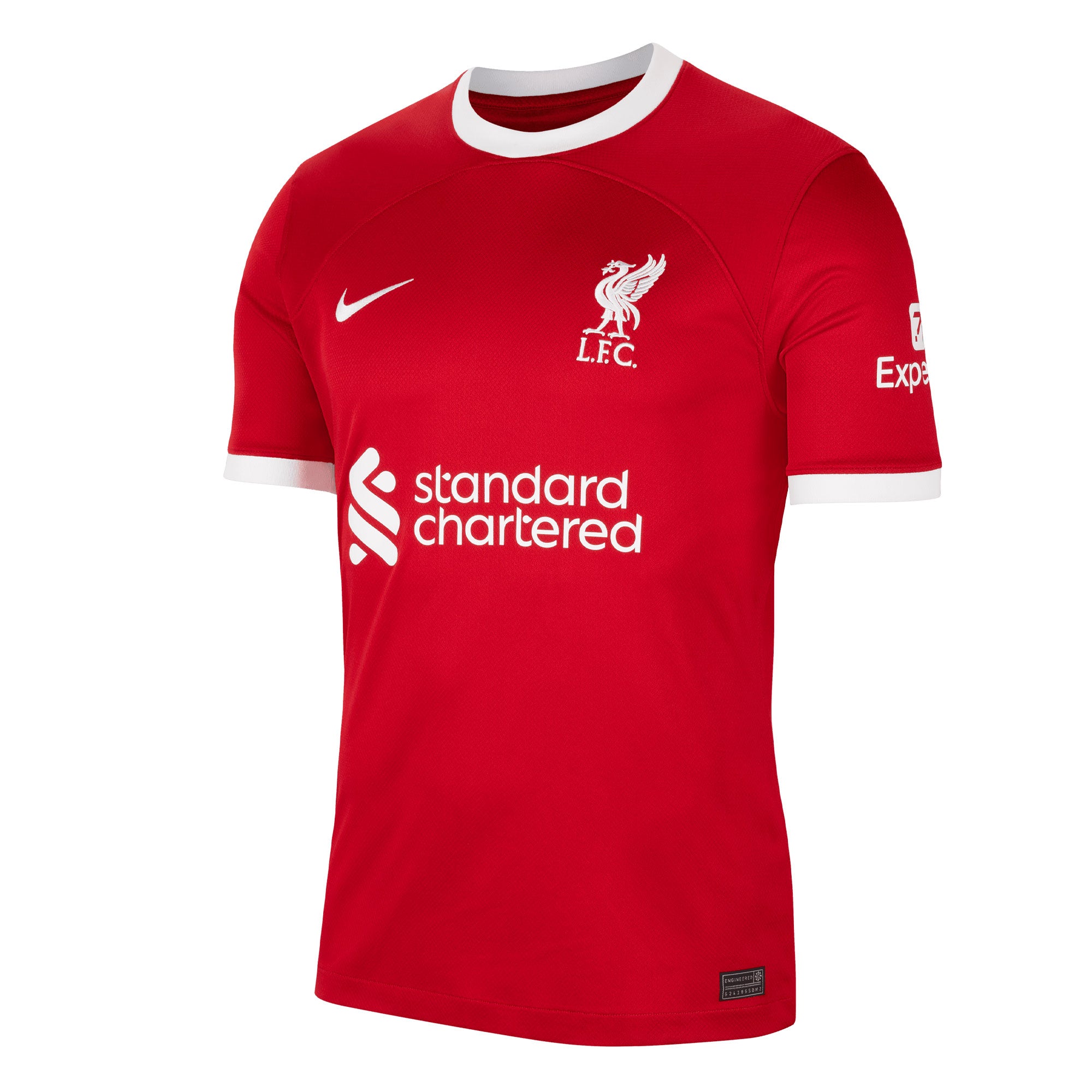 Nike Men's Liverpool 2023/24 Home Jersey Red/White、mySite、noshort