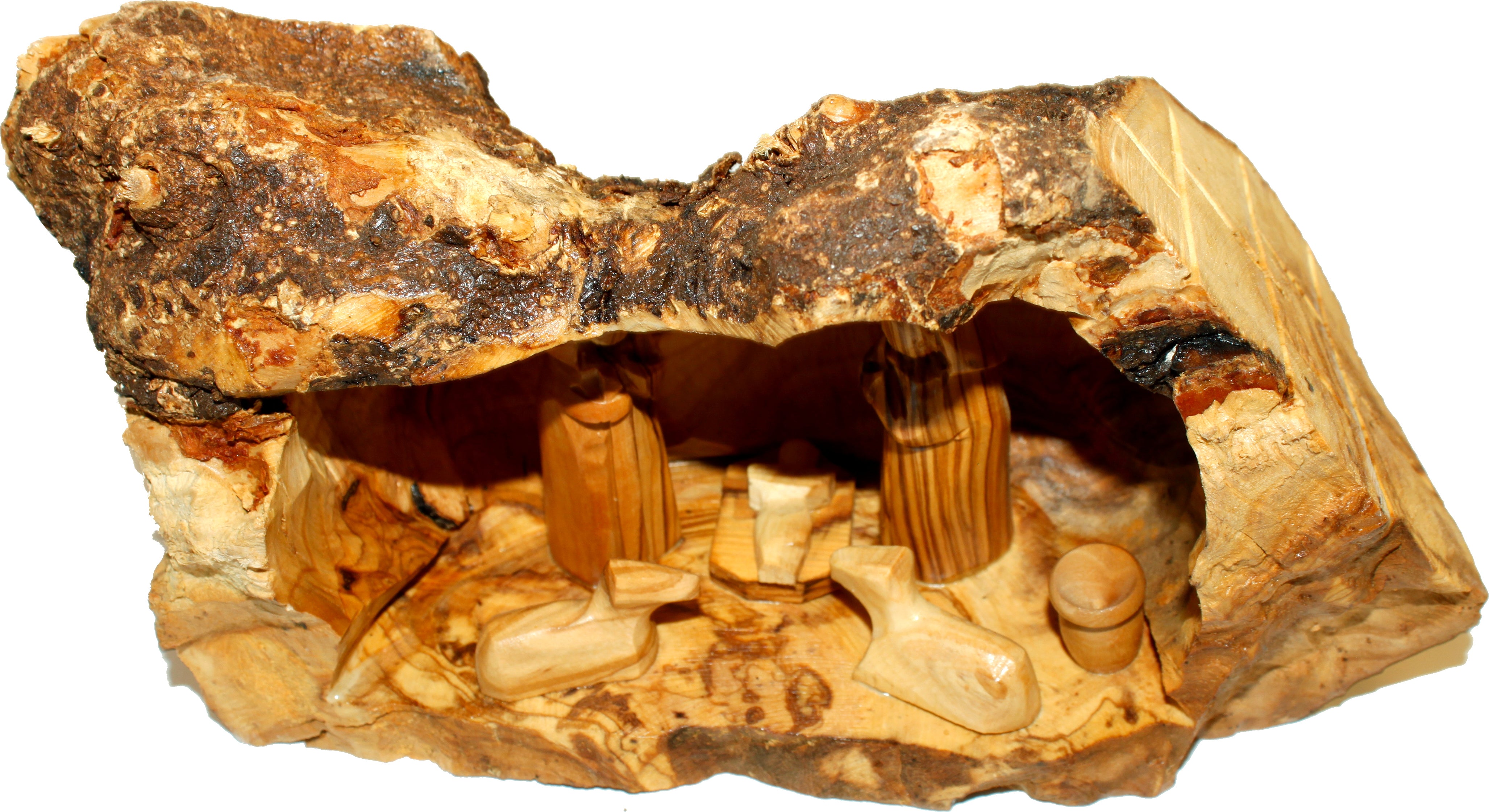  Holy Land Market Unique Olive Wood Nativity Set with Carved in by Hand Rustic Stable - no Two Alike、mySite、elrpsem3k