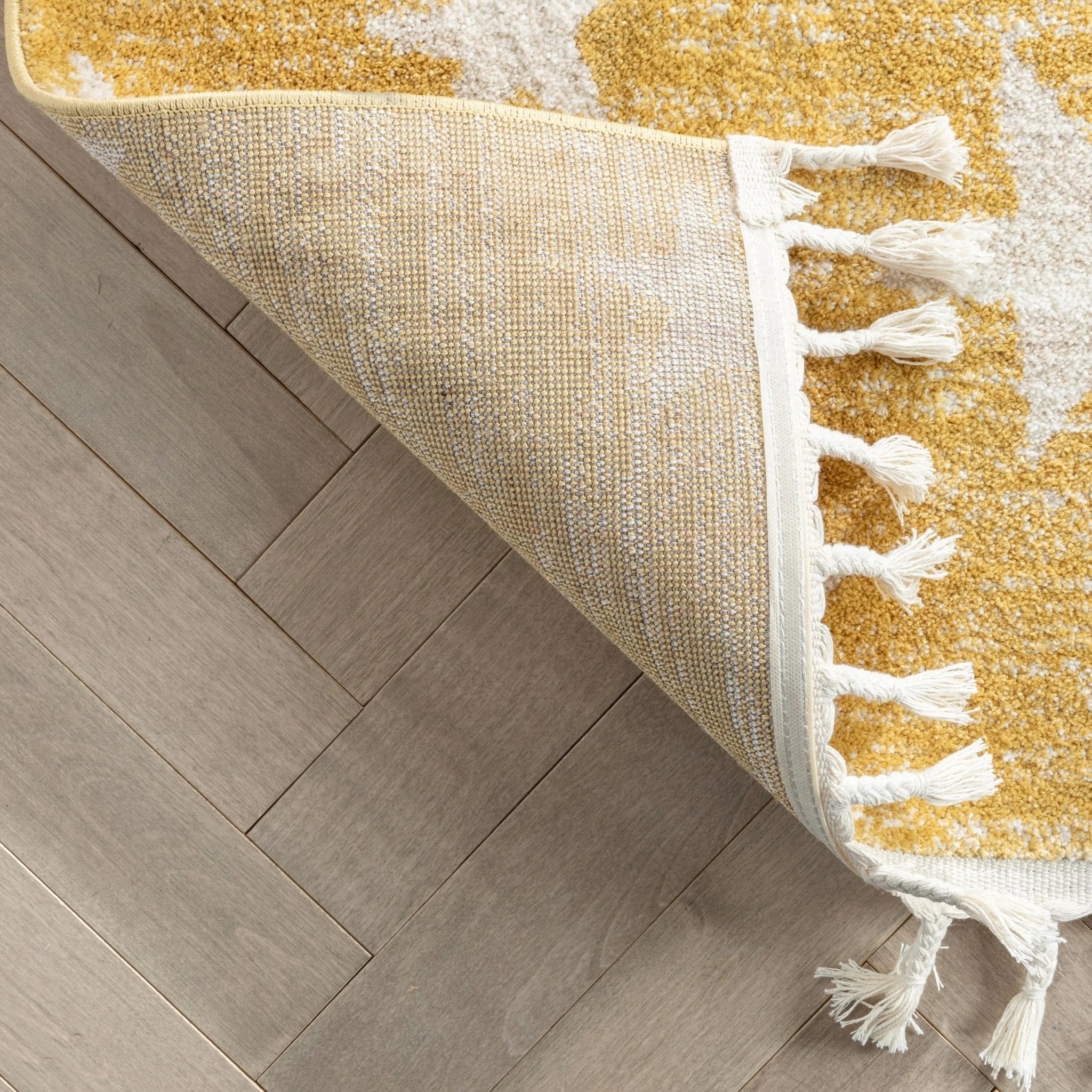 Stars Modern Geometric Yellow Kids Rug、mySite、gigharbornorthrealestate