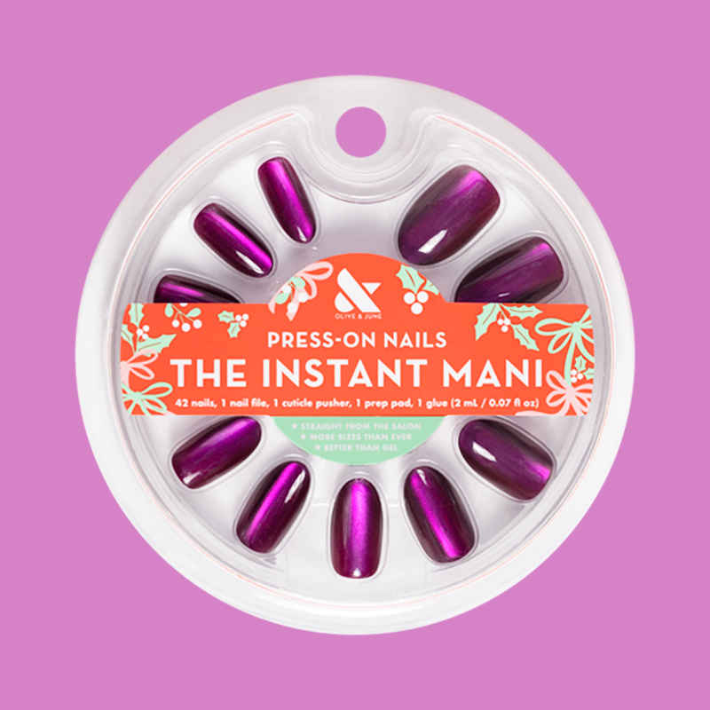 Plaza Velvet - Press-On | Medium | Oval、mySite、solidvoid