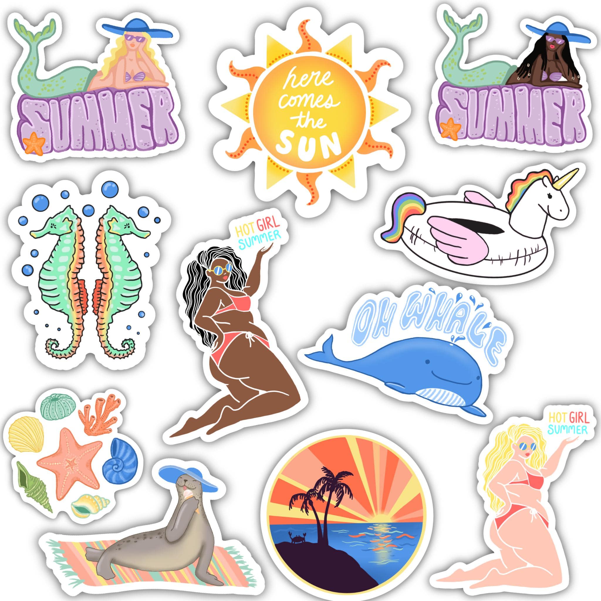  Summer Vibes Sticker 11 Pack、mySite、elrpsem3k