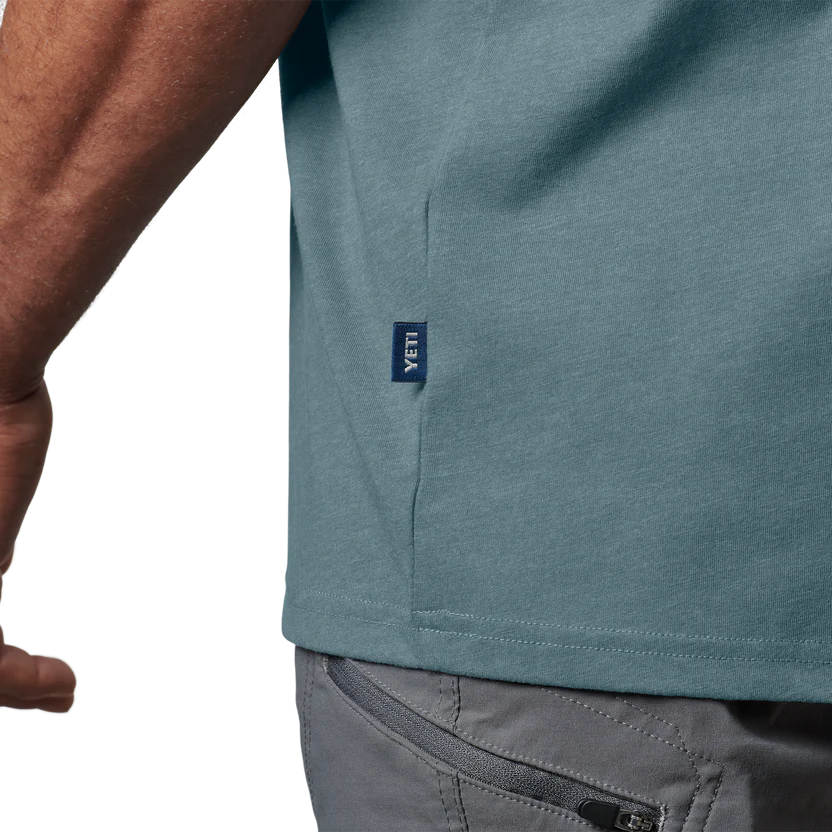 YETI Logo Badge Premium T-Shirt、mySite、noshort