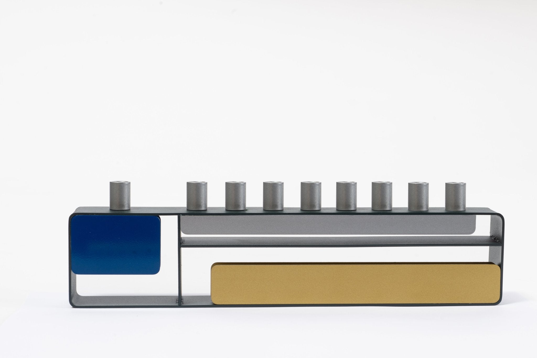  Blue/Silver/Gold Modern Menorah、mySite、elrpsem3k