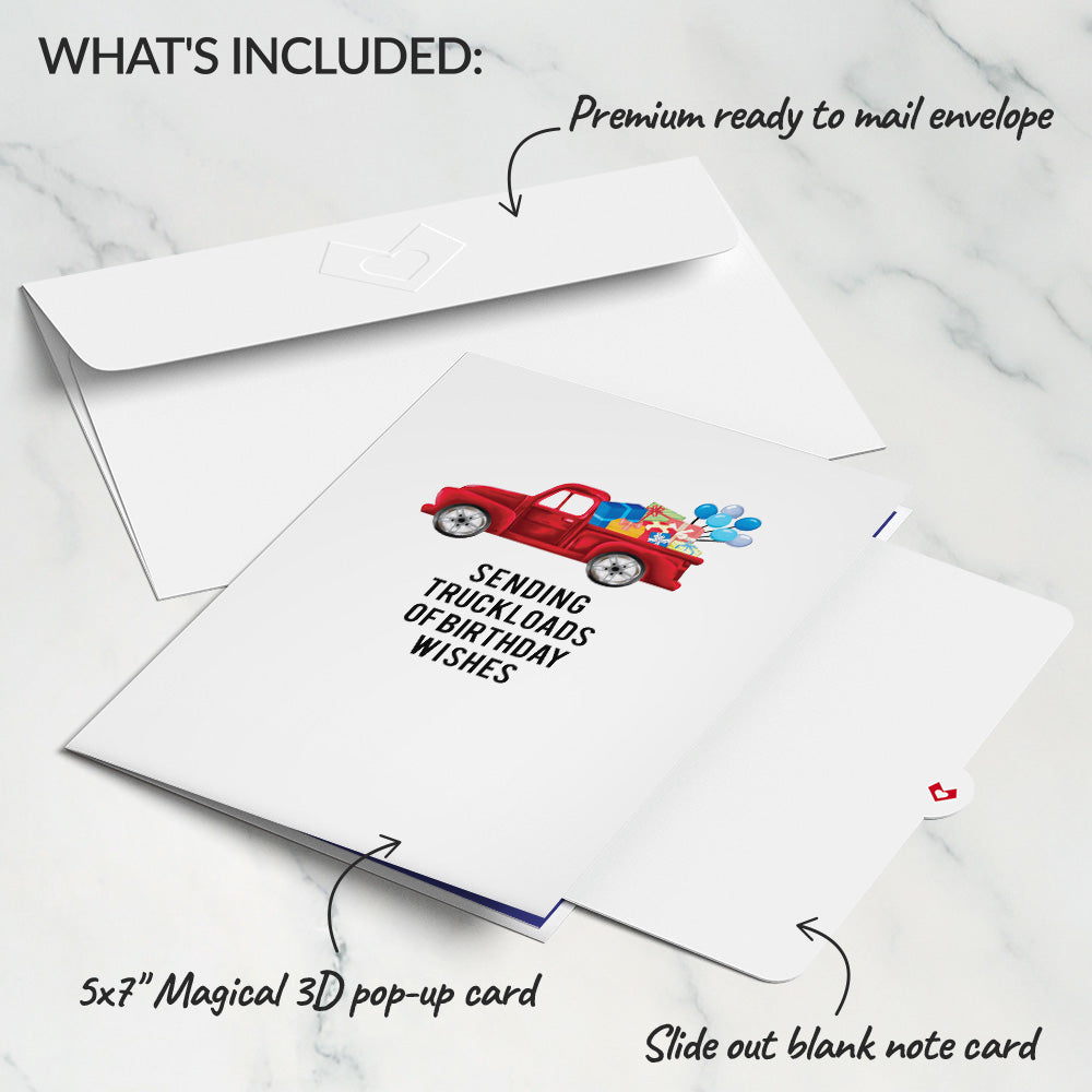 Truckloads of Birthday Wishes Pop-Up Card、mySite、solidvoid