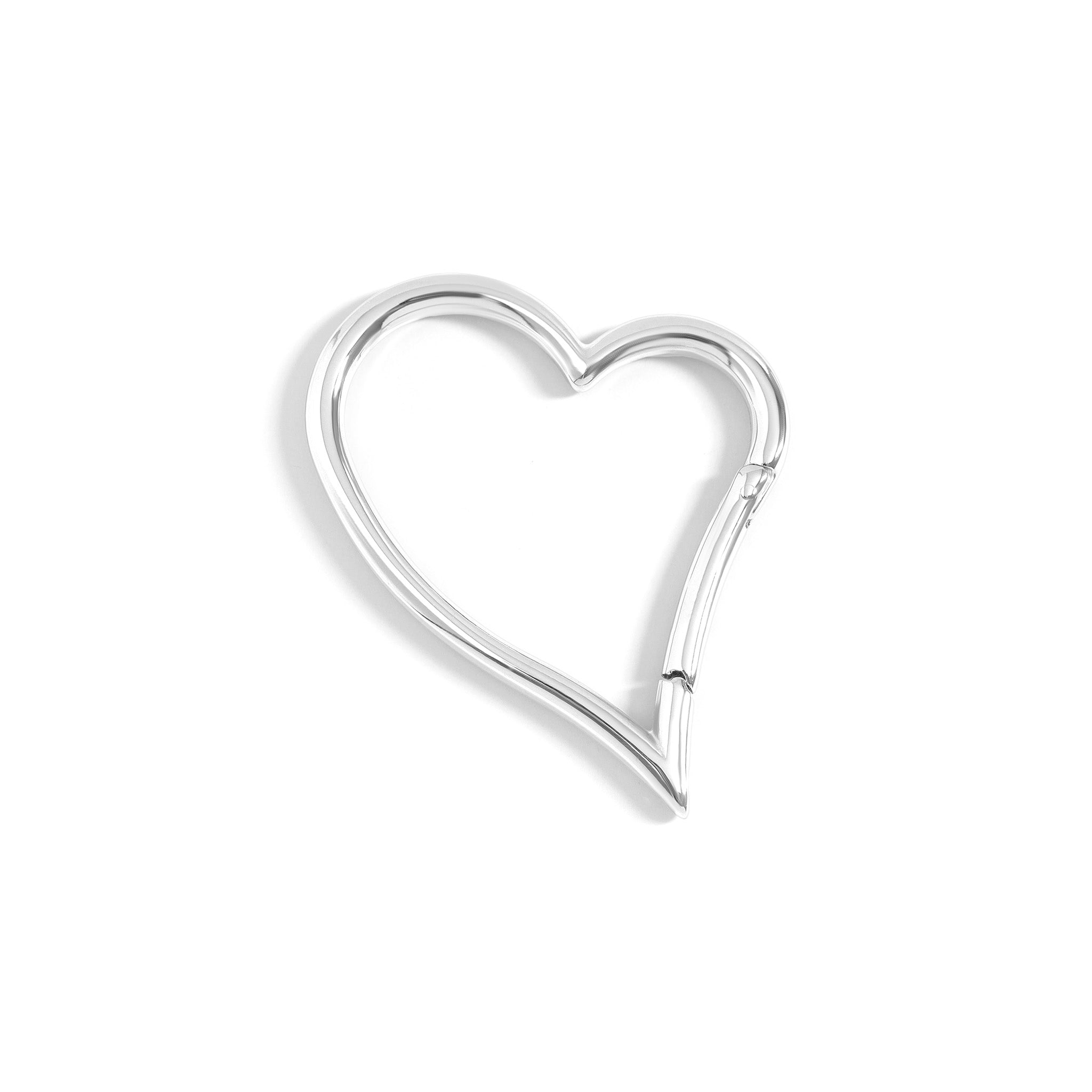 18K Gold PVD Stainless Steel Large Heart Carabiner / ENC0041、mySite、dreamappss