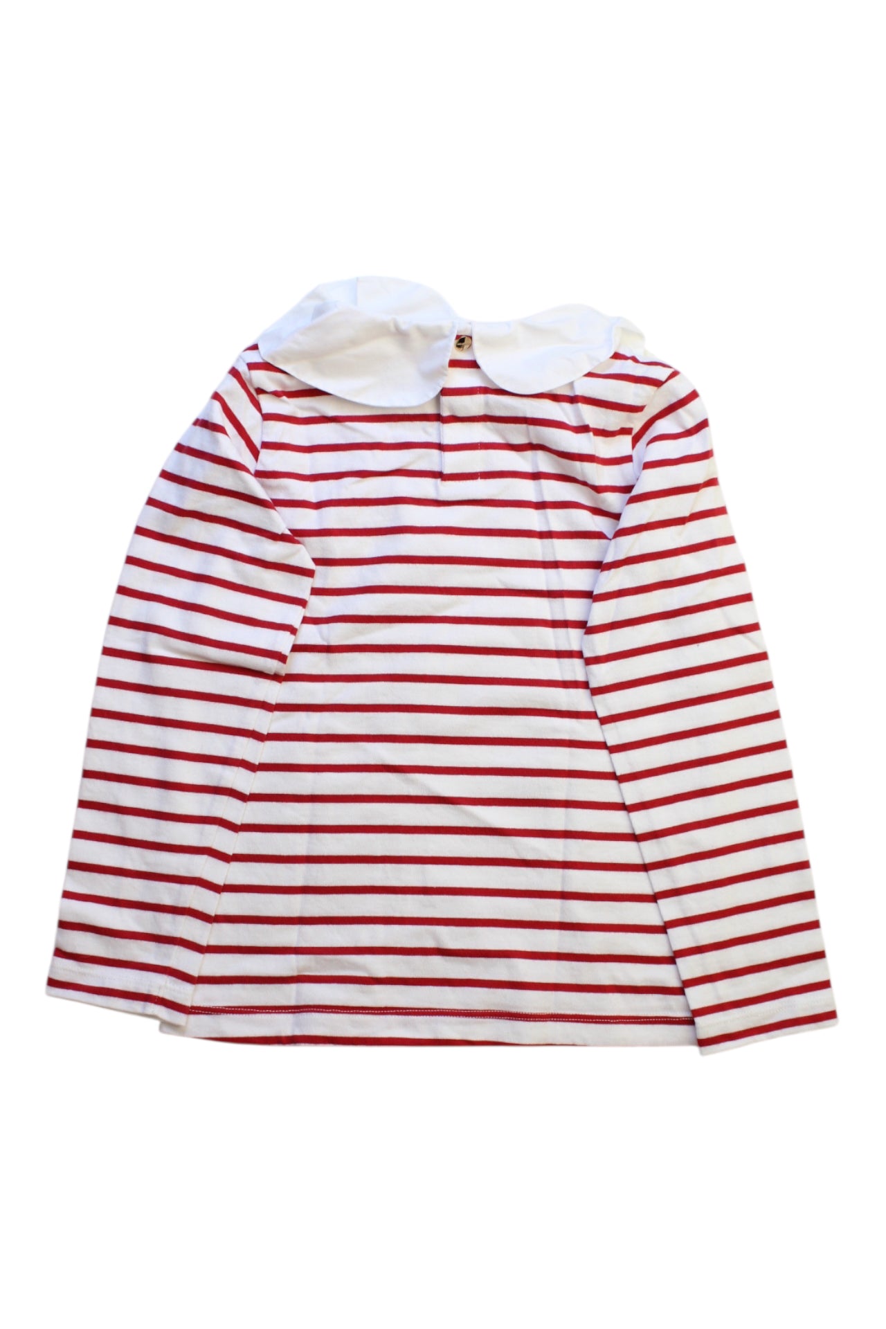 Jacadi Striped Peter Pan Collar Long Sleeve Top - 6T、mySite、g9winljtr