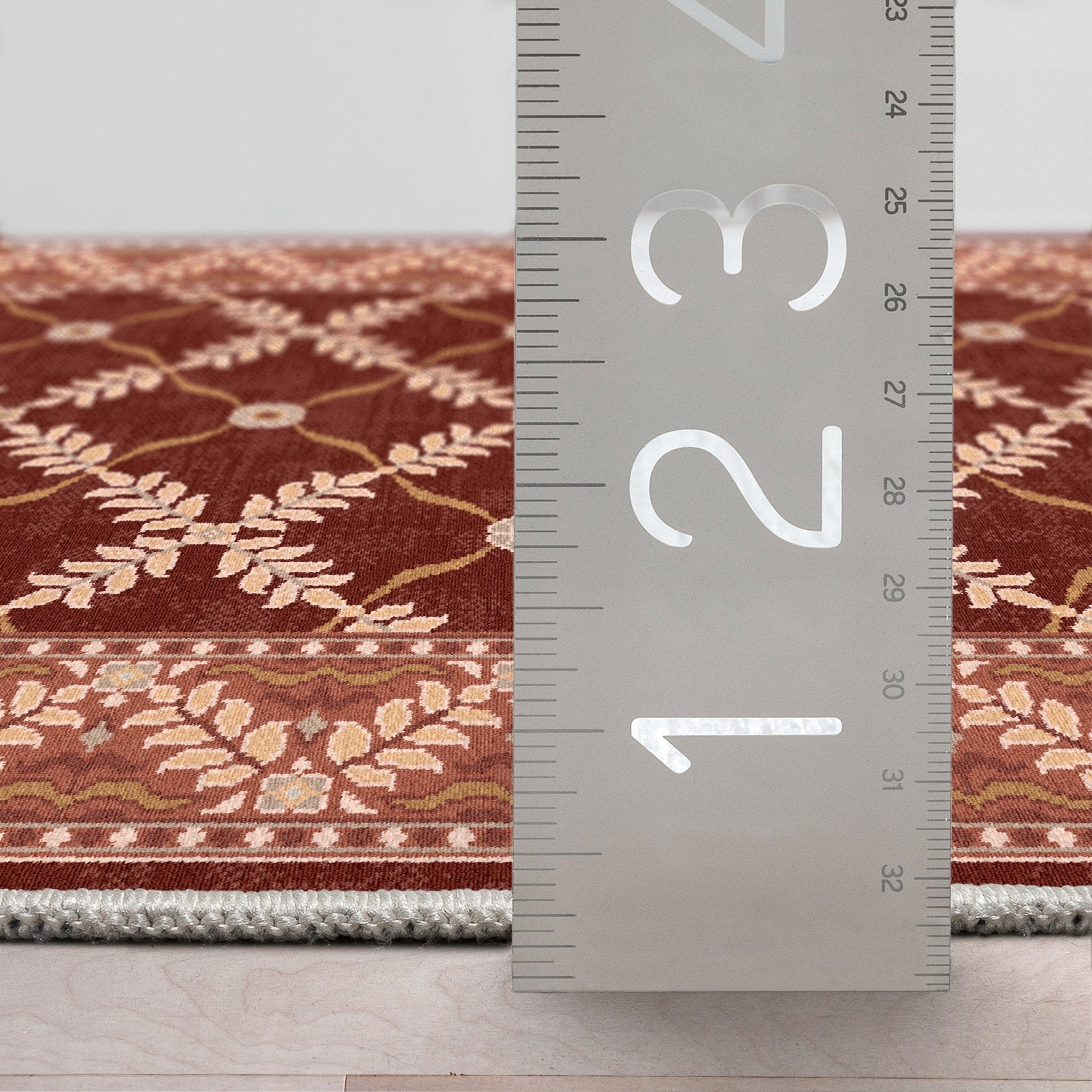 Custom Size Runner Regency Lattice Ruby Ember Choose Your Width x Choose Your Length Hallway Runner Rug、mySite、gigharbornorthrealestate