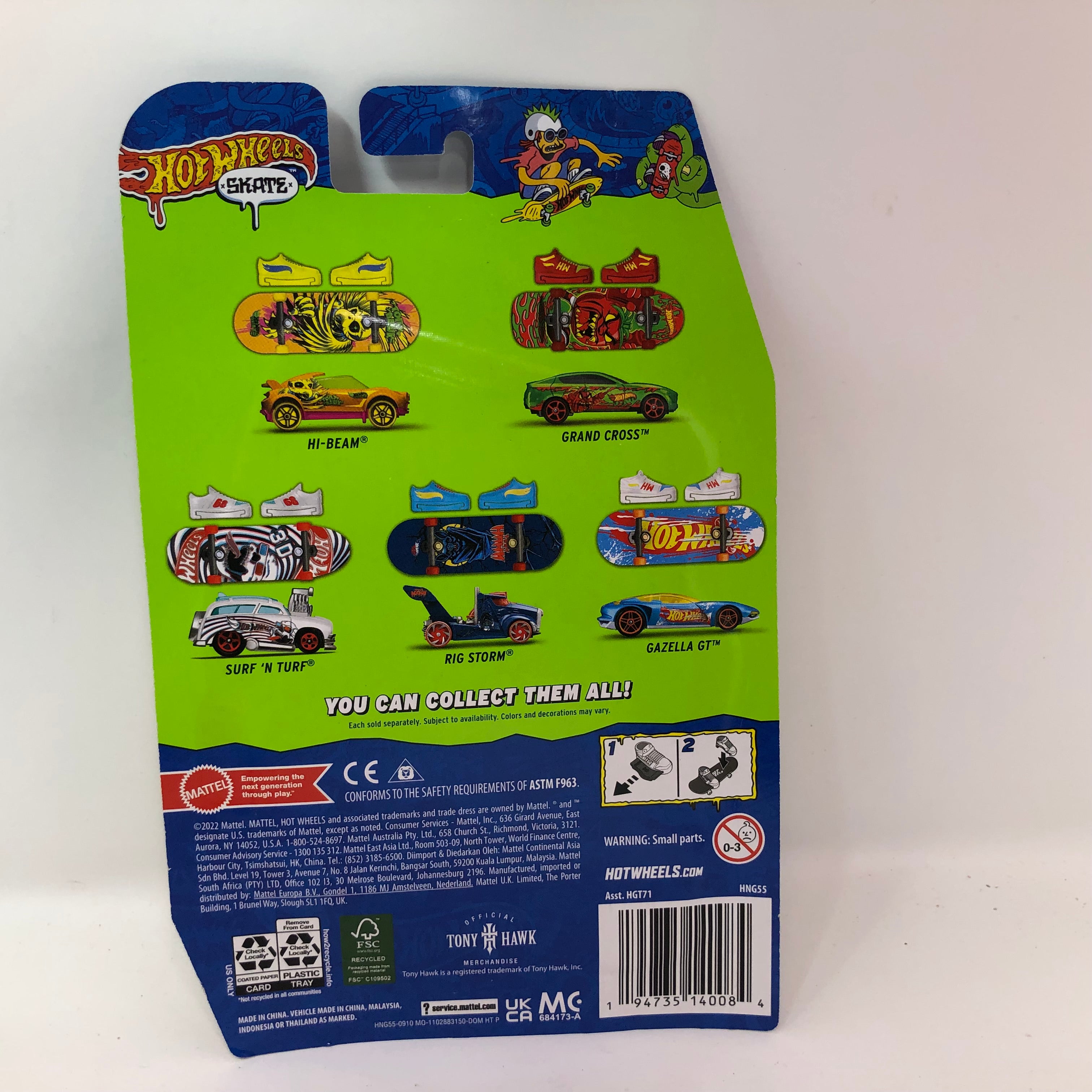 2023 Hot Wheels Skate * Tour De Fast w/ Skate Board & Shoes、mySite、hgirdovlk