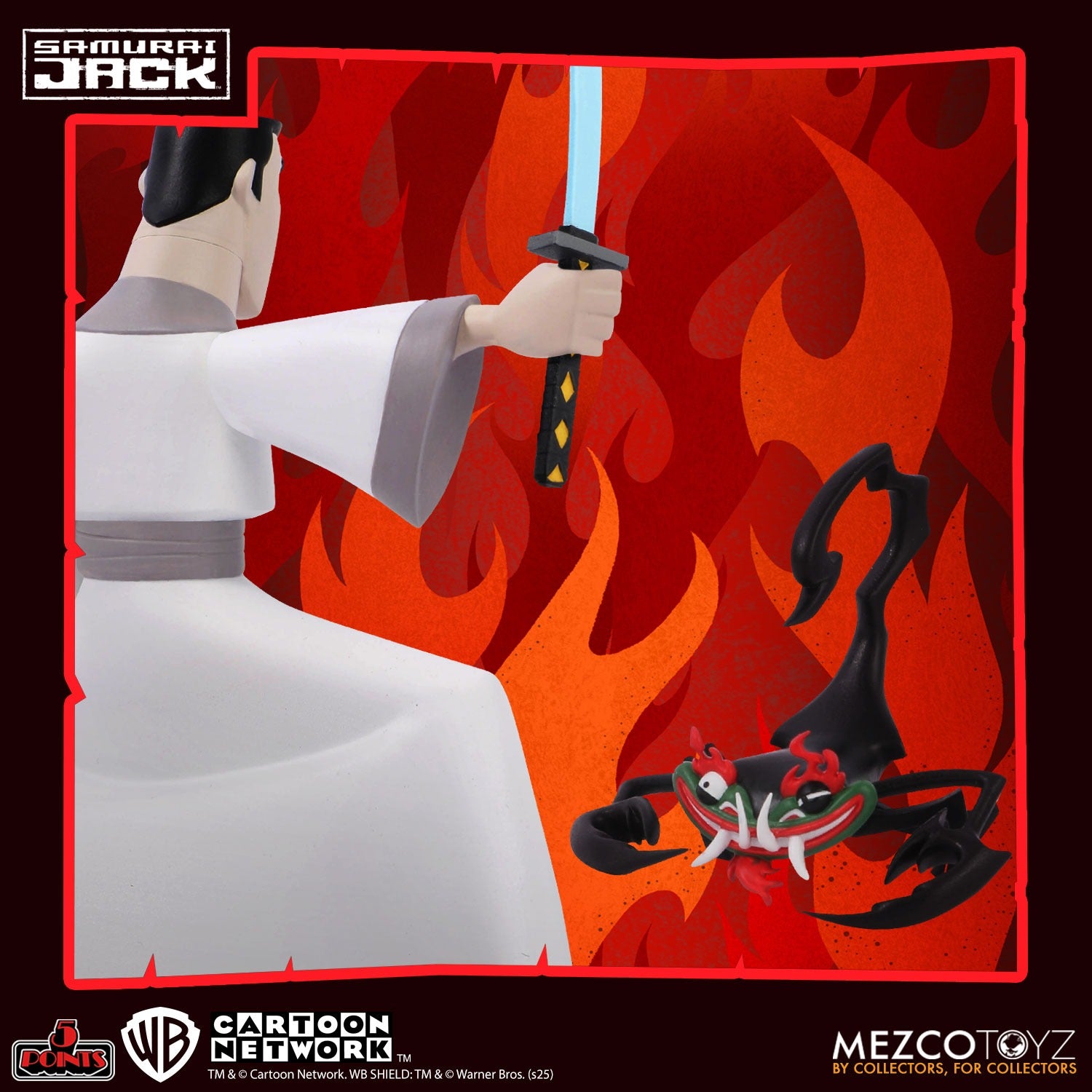 Mezco Samurai Jack 5 Points Deluxe Action Figure Set、mySite、hgirdovlk