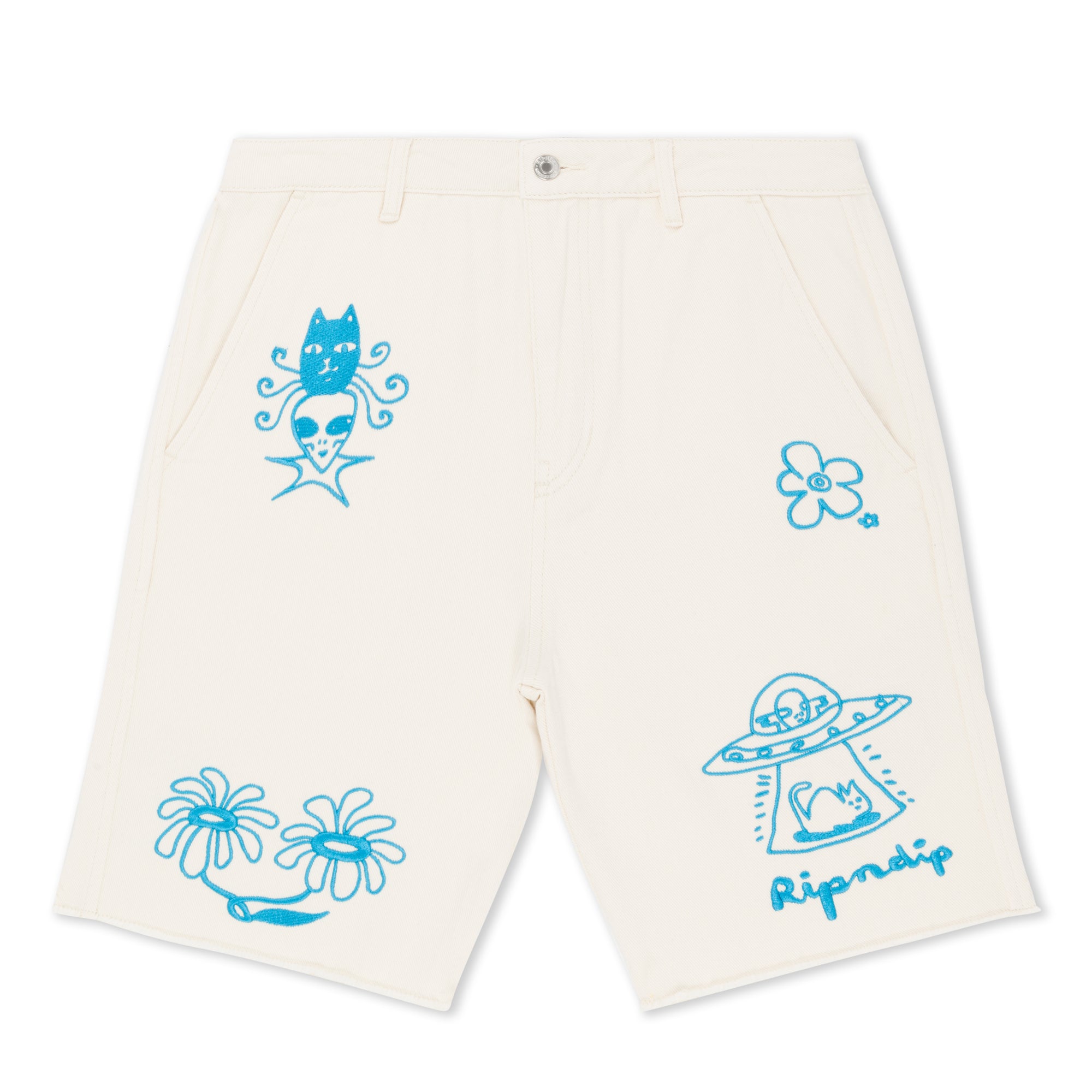  Blonded Denim Shorts (Off White)、mySite、merchandisen