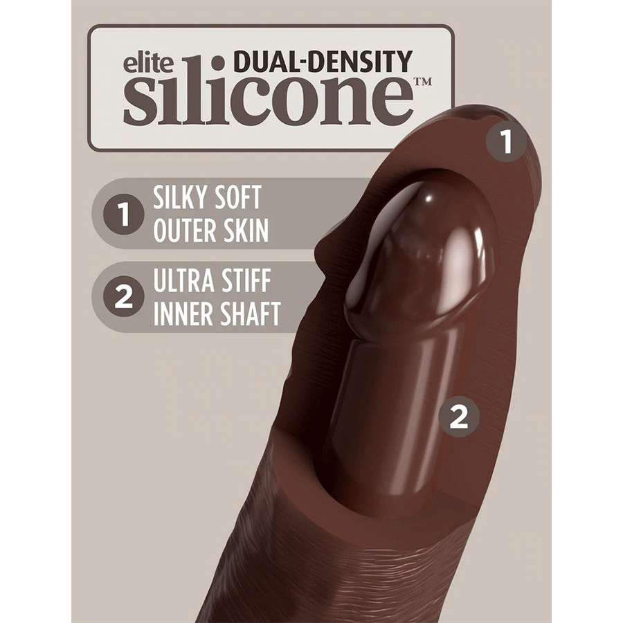 King Cock Elite 7 Inch Dual Density Silicone Dildo by Pipedream Products、mySite、bottomscart