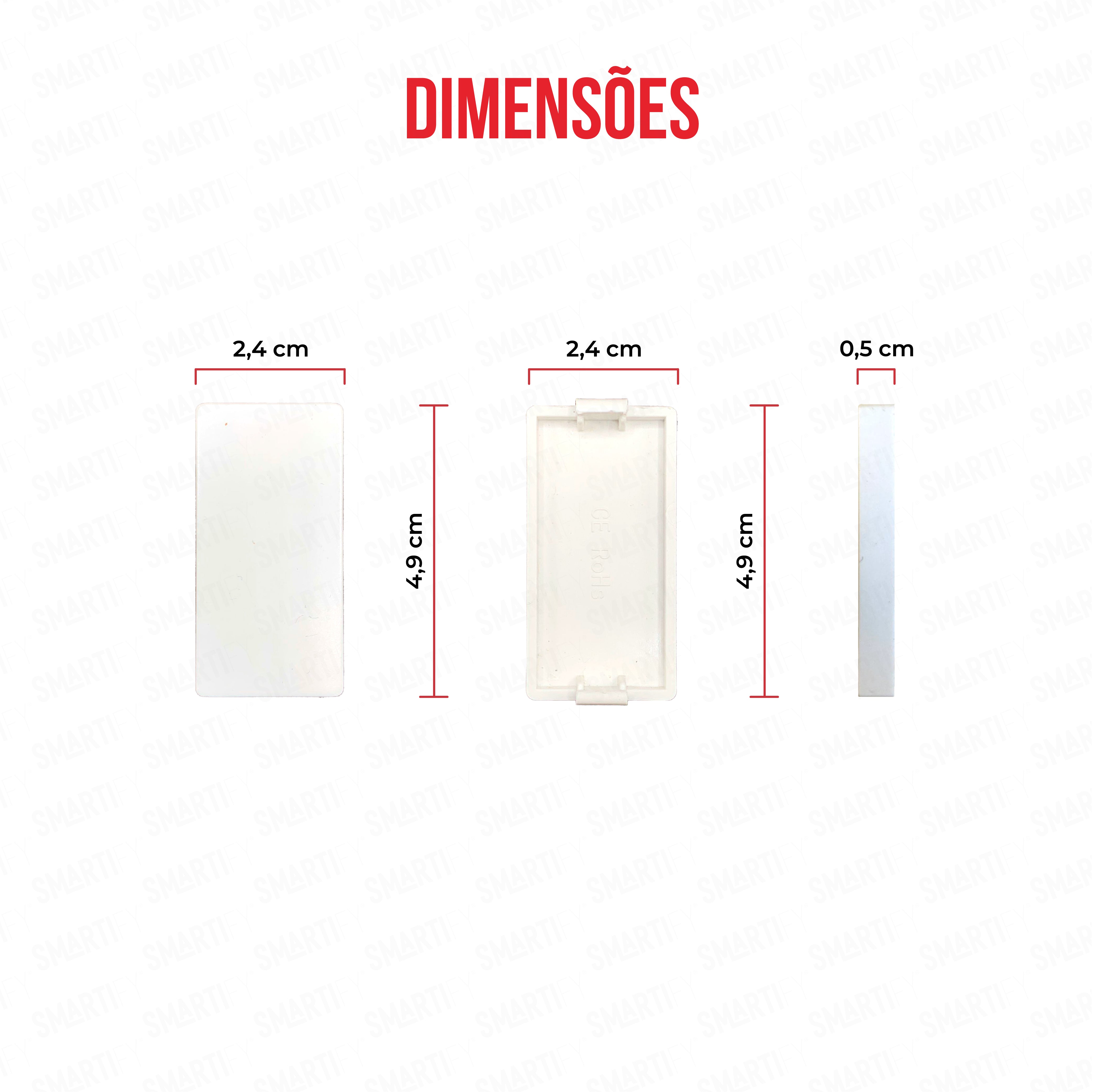 Smartify vPRO Meio Módulo Tampa Branco - SYP0MVAZBR、mySite、fannypackpong