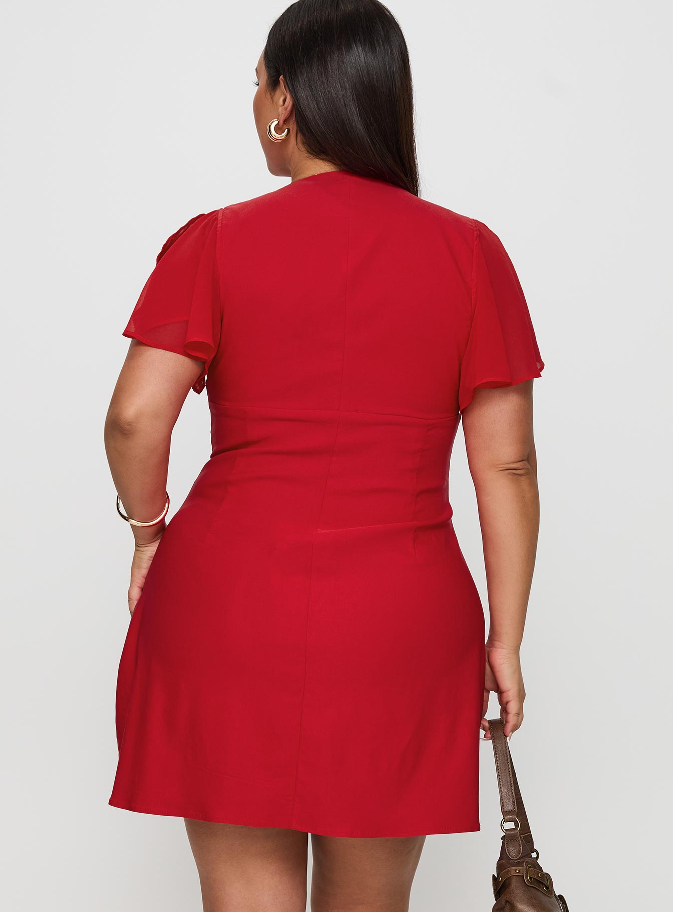 Florie Corset Mini Dress Red Curve、mySite、solidvoid