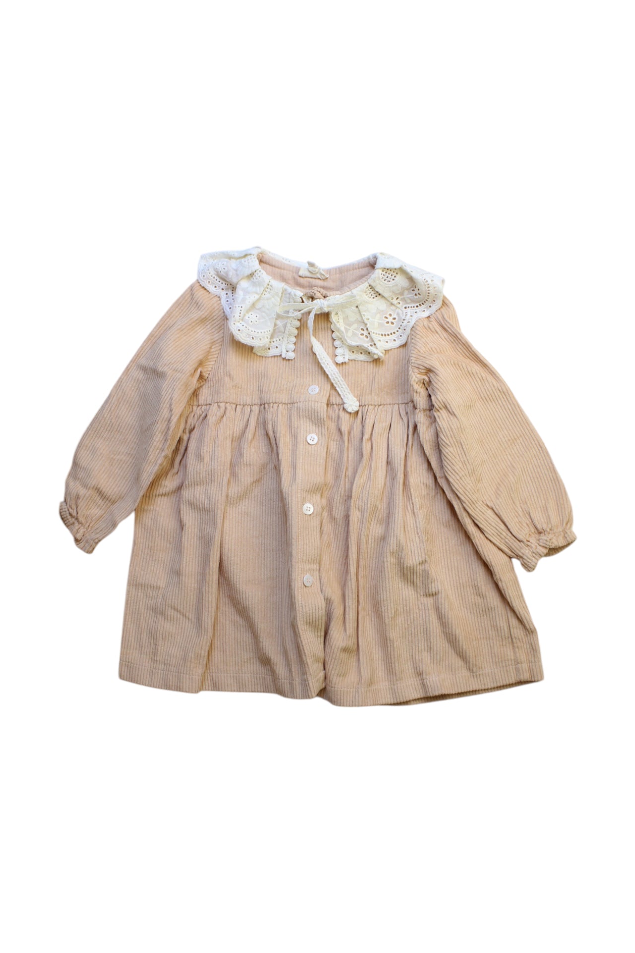 Marsou Long Sleeve Lace Collar Dress, Size 4T、mySite、g9winljtr