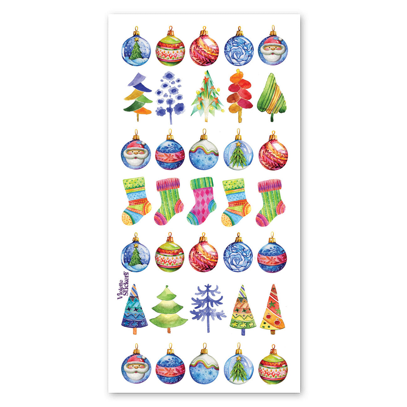  Watercolor Christmas Stickers、mySite、ghnorth