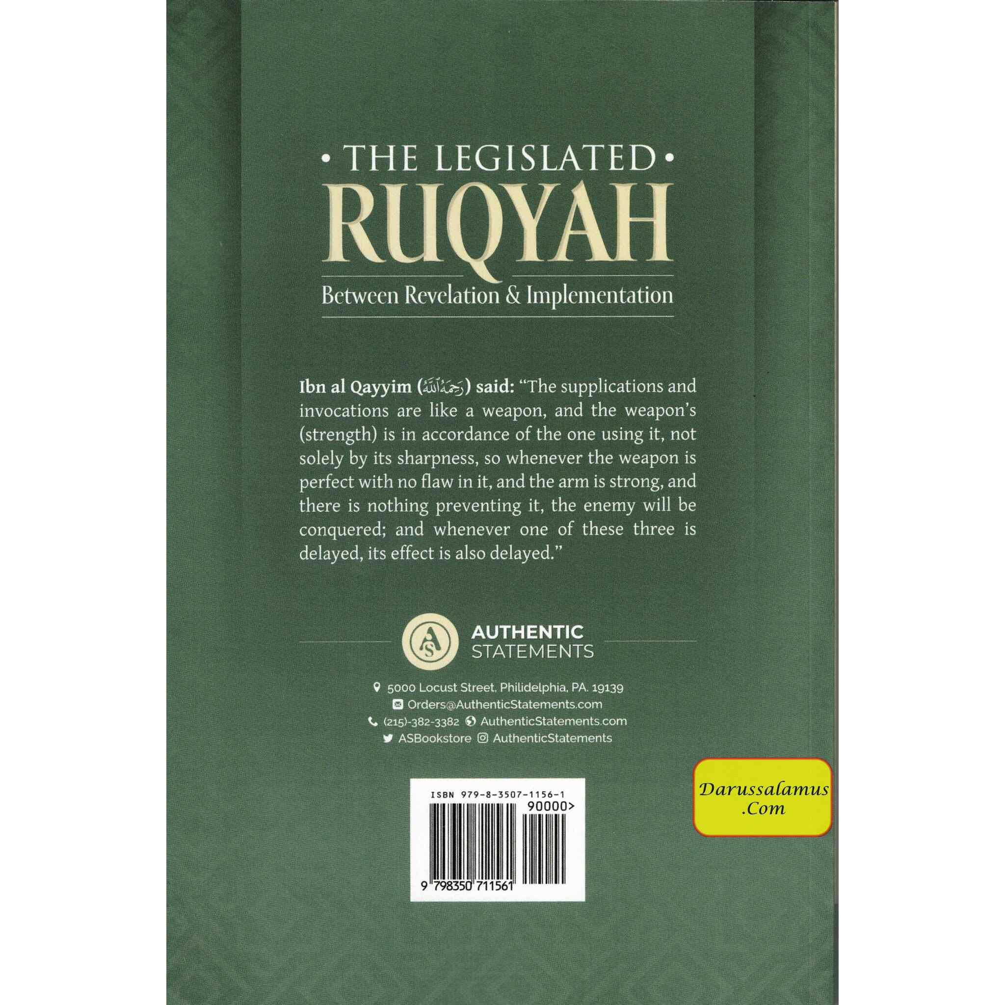 The Legislated Ruqyah Between Revelation & Implemenation by Shaykh falah Ibn Ismail Mandakar、mySite、topwebapps