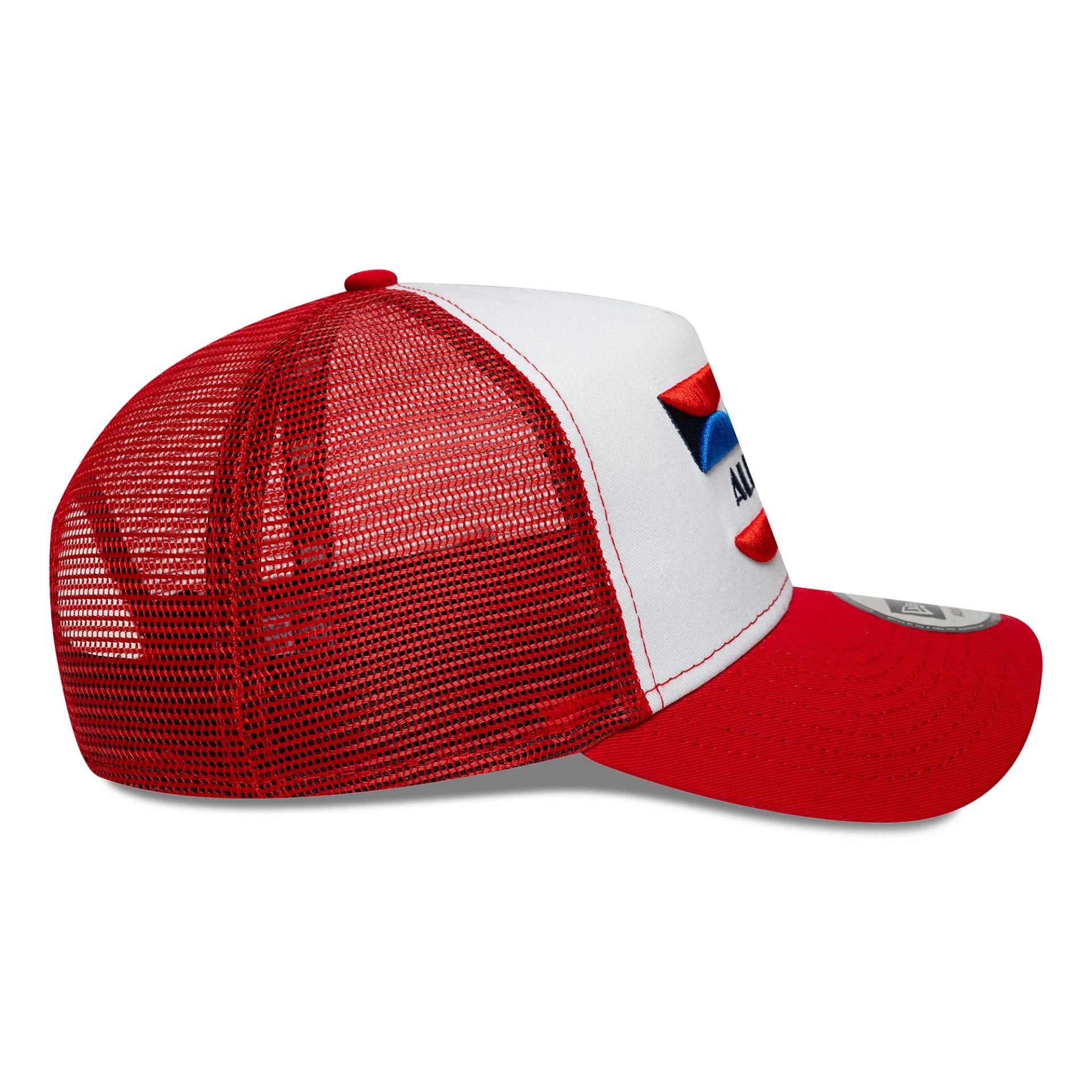Alpine Racing Patch Front Red 9FORTY A-Frame Trucker Adjustable Cap、mySite、vikingsvslions