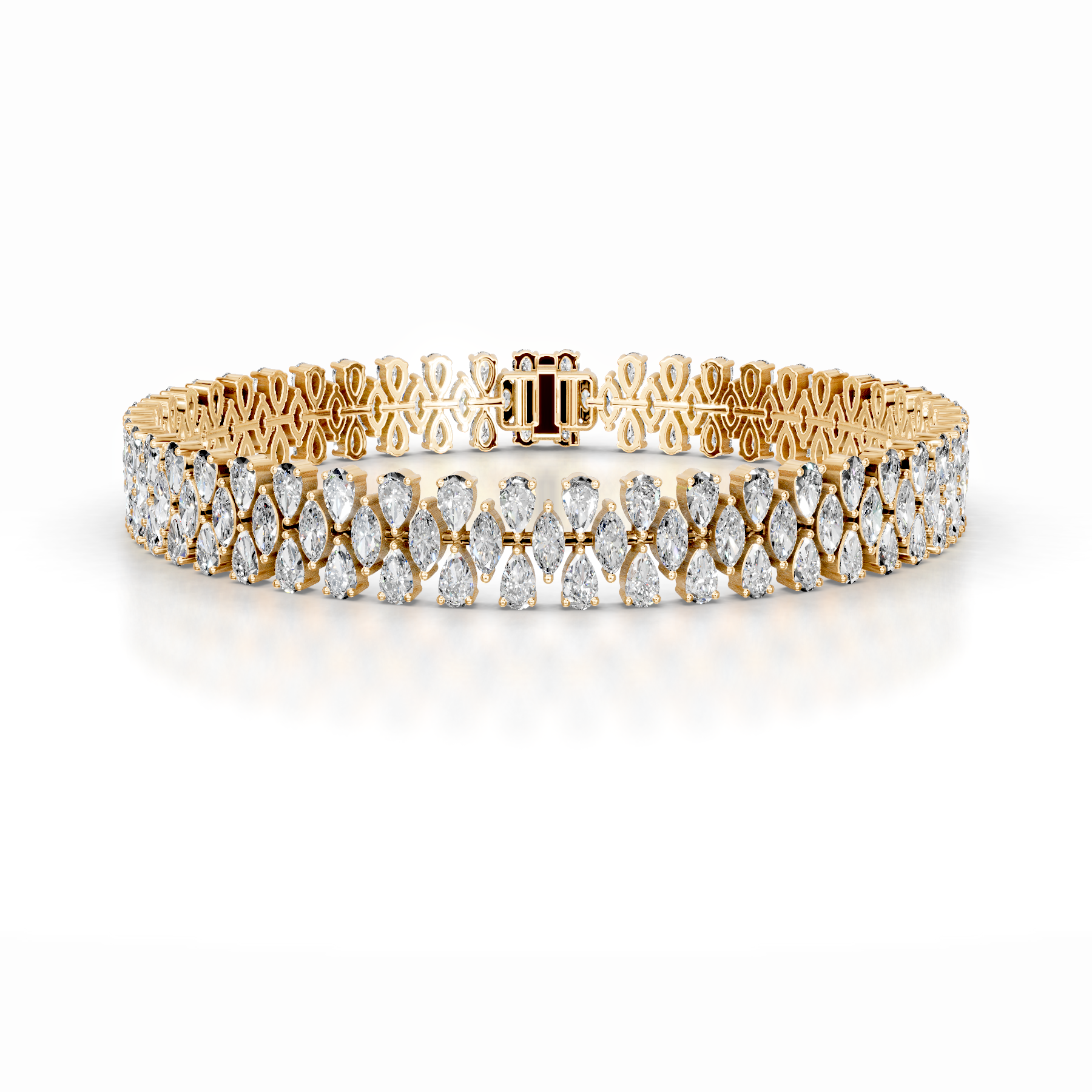 Judith Diamond Tennis Bracelet (10 Carat) -18K Yellow Gold、mySite、hinf8tx79
