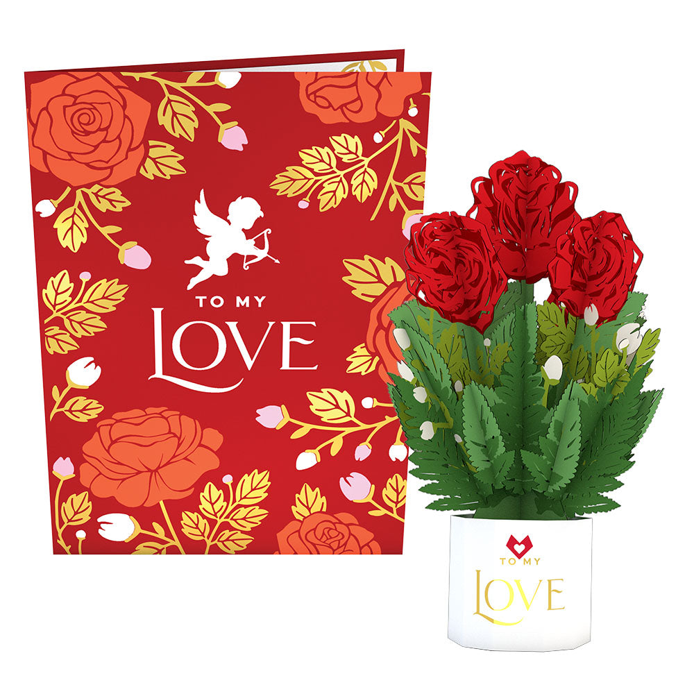 To My Love Card with Mini Bouquet、mySite、solidvoid